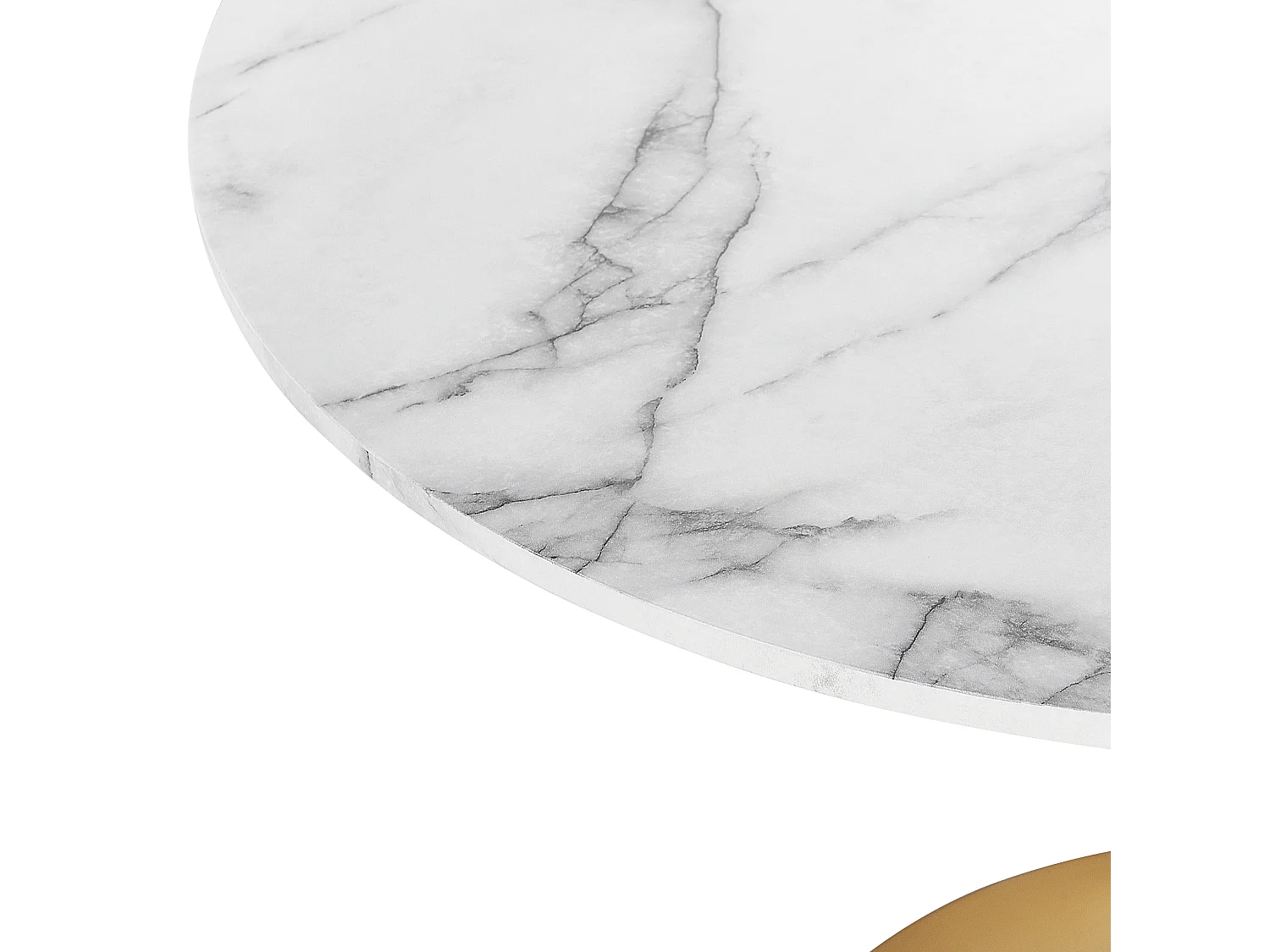 Table de repas BOCA Marbre/doré 90 cm 90 cm