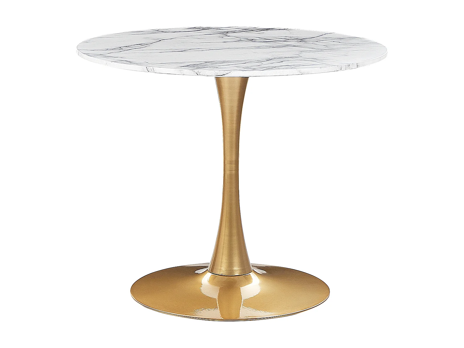 Table de repas BOCA Marbre/doré 90 cm 90 cm