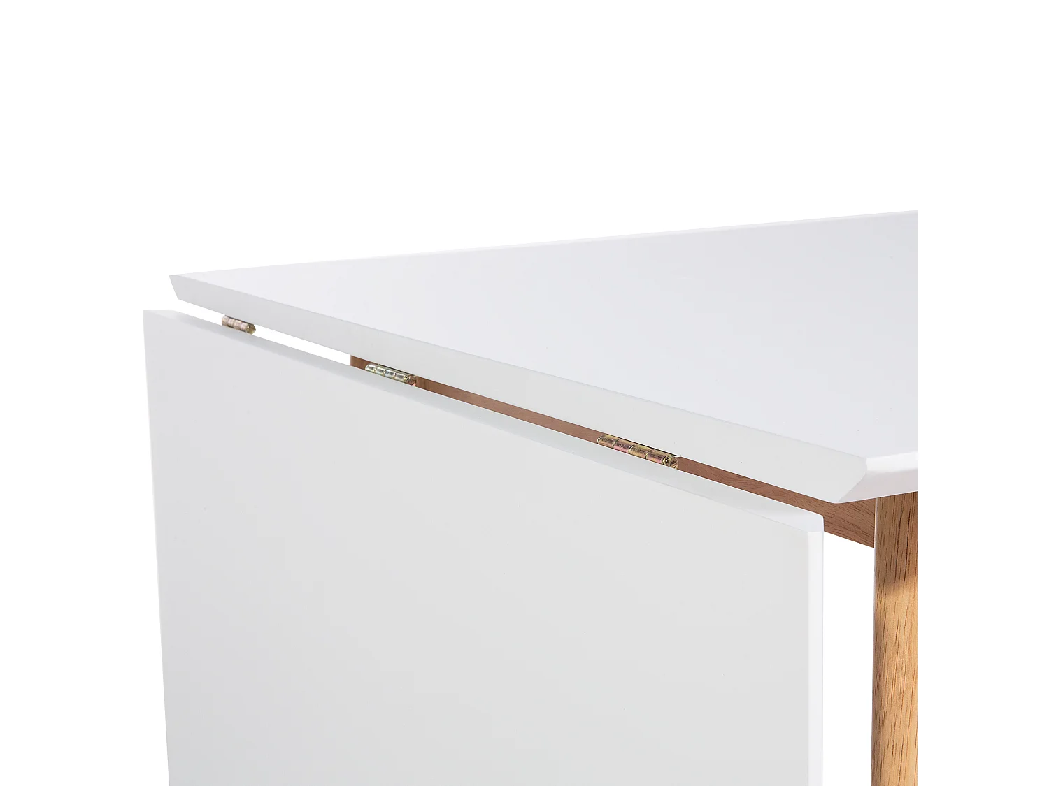 Eettafel uitschuifbaar MEDIO Wit 120/155 cm 80 cm
