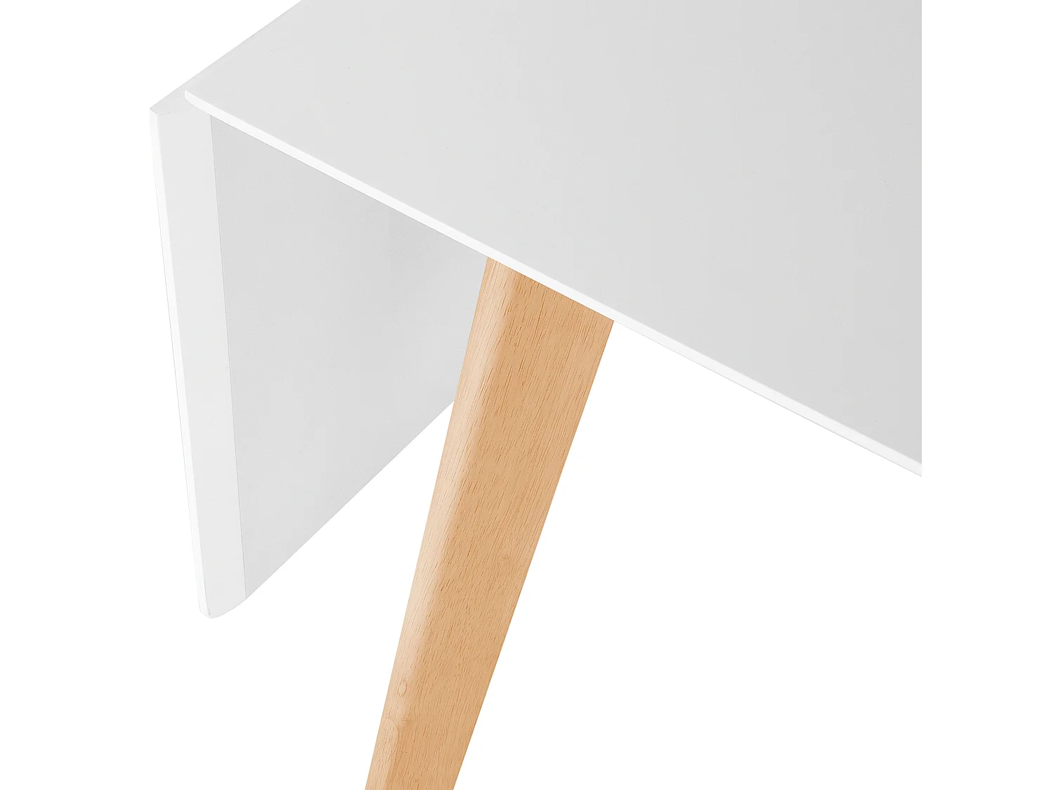 Eettafel uitschuifbaar MEDIO Wit 120/155 cm 80 cm