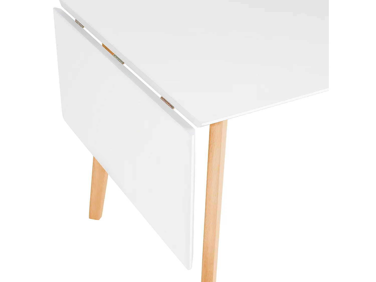 Table de salle à manger extensible MEDIO Blanc 120/155 cm 80 cm