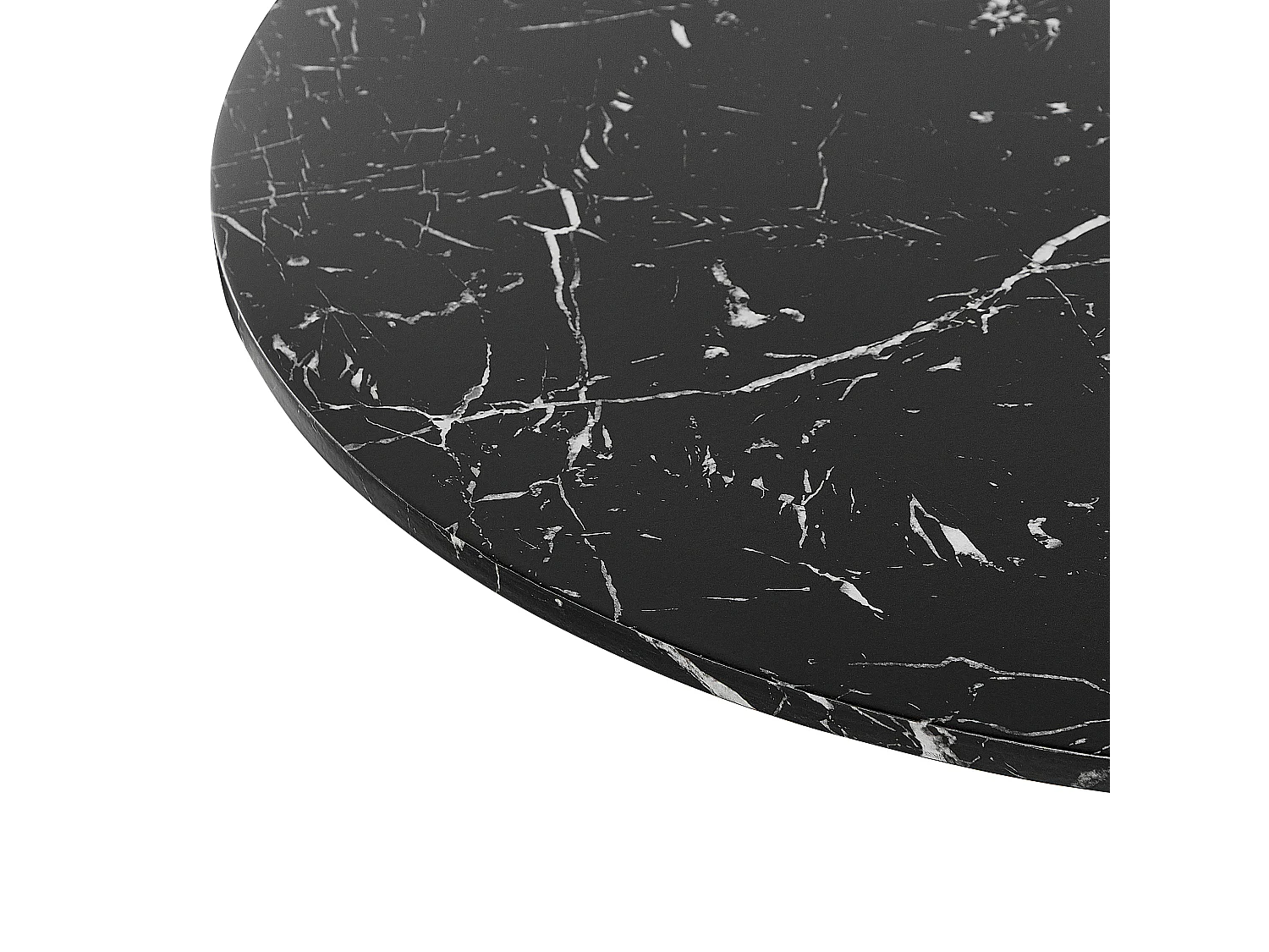 Mesa de comedor BOCA Mármol negro 90 cm 90 cm