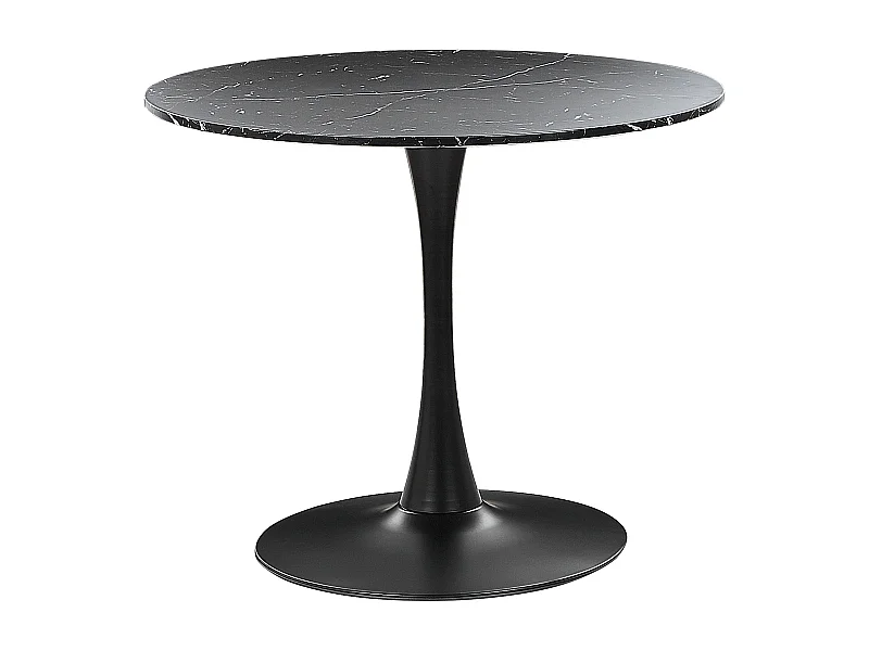 Tavolo da pranzo BOCA Marmo nero 90 cm 90 cm