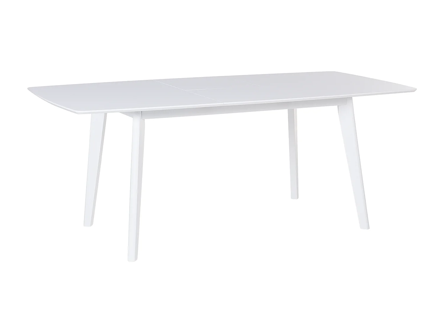 Ausziehbarer Esstisch SANFORD Weiss 150/195 cm 90 cm