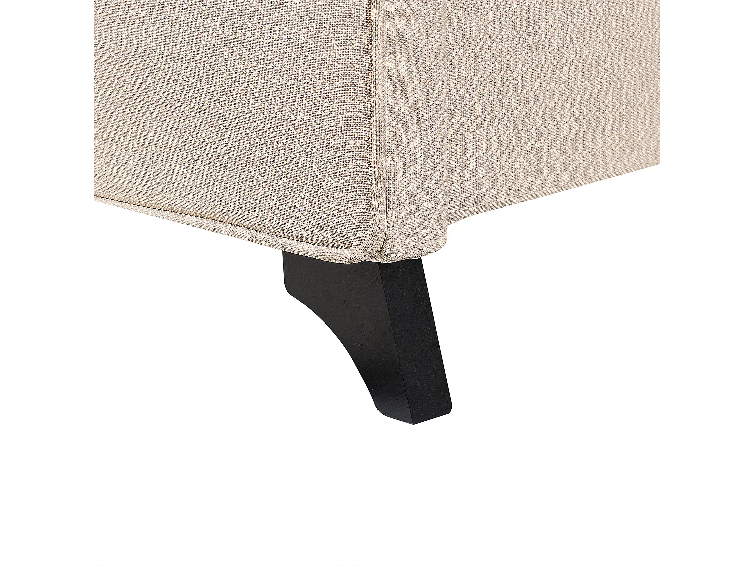 Bed stof beige 90 x 200 cm AMBASSADOR