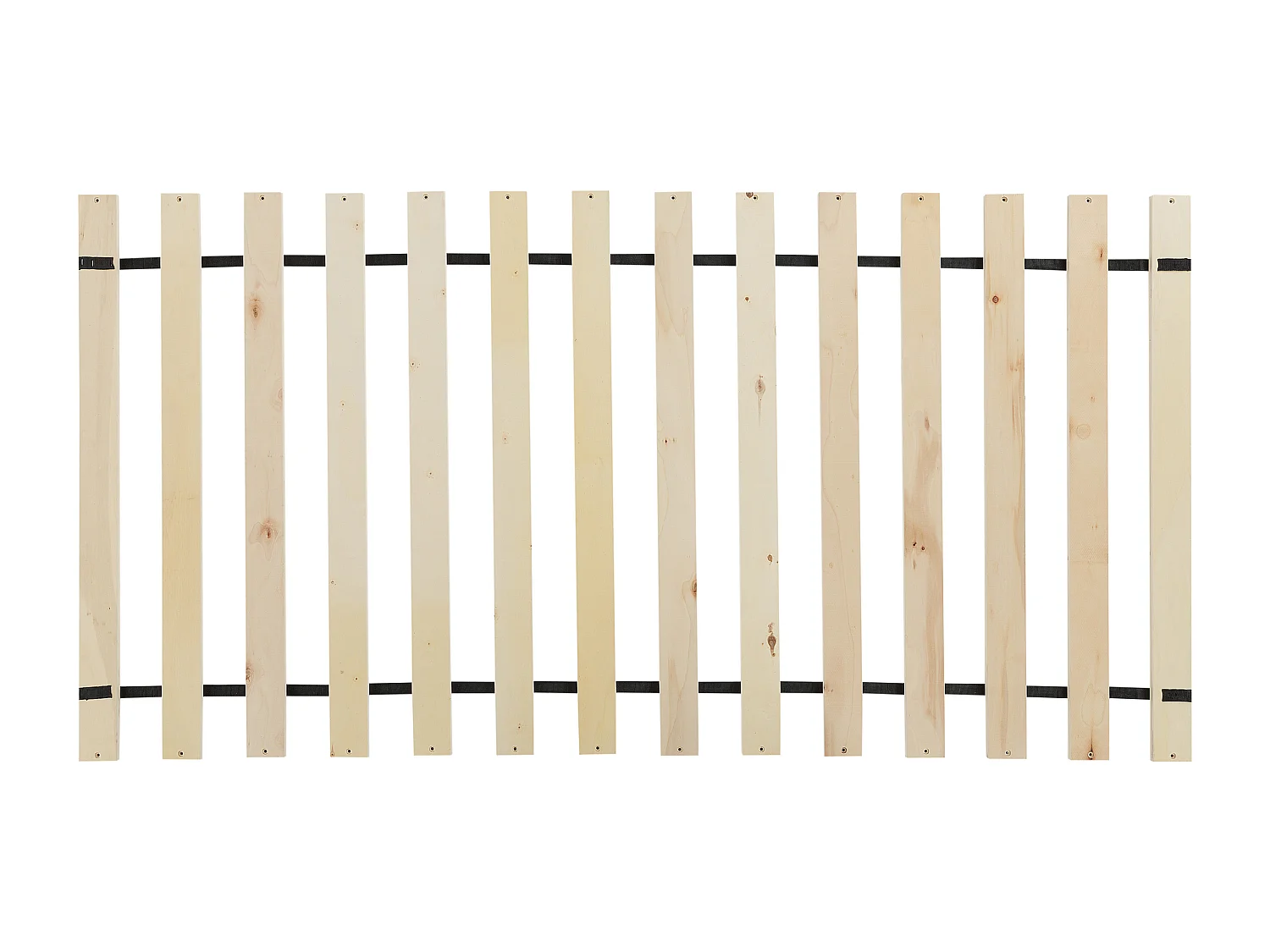 Lit en tissu beige avec cadre 90 x 200 cm AMBASSADOR