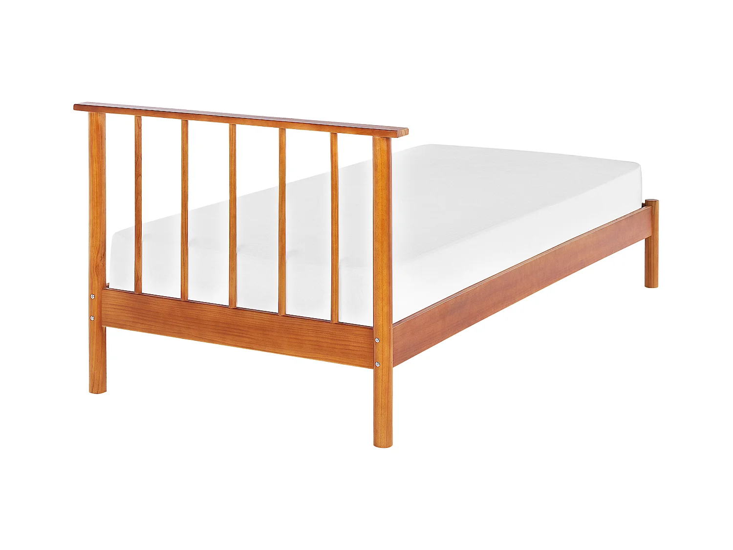 Doppelbett Massivholz hellbraun mit Lattenrost 90 x 200 cm Skandinavisch Barret