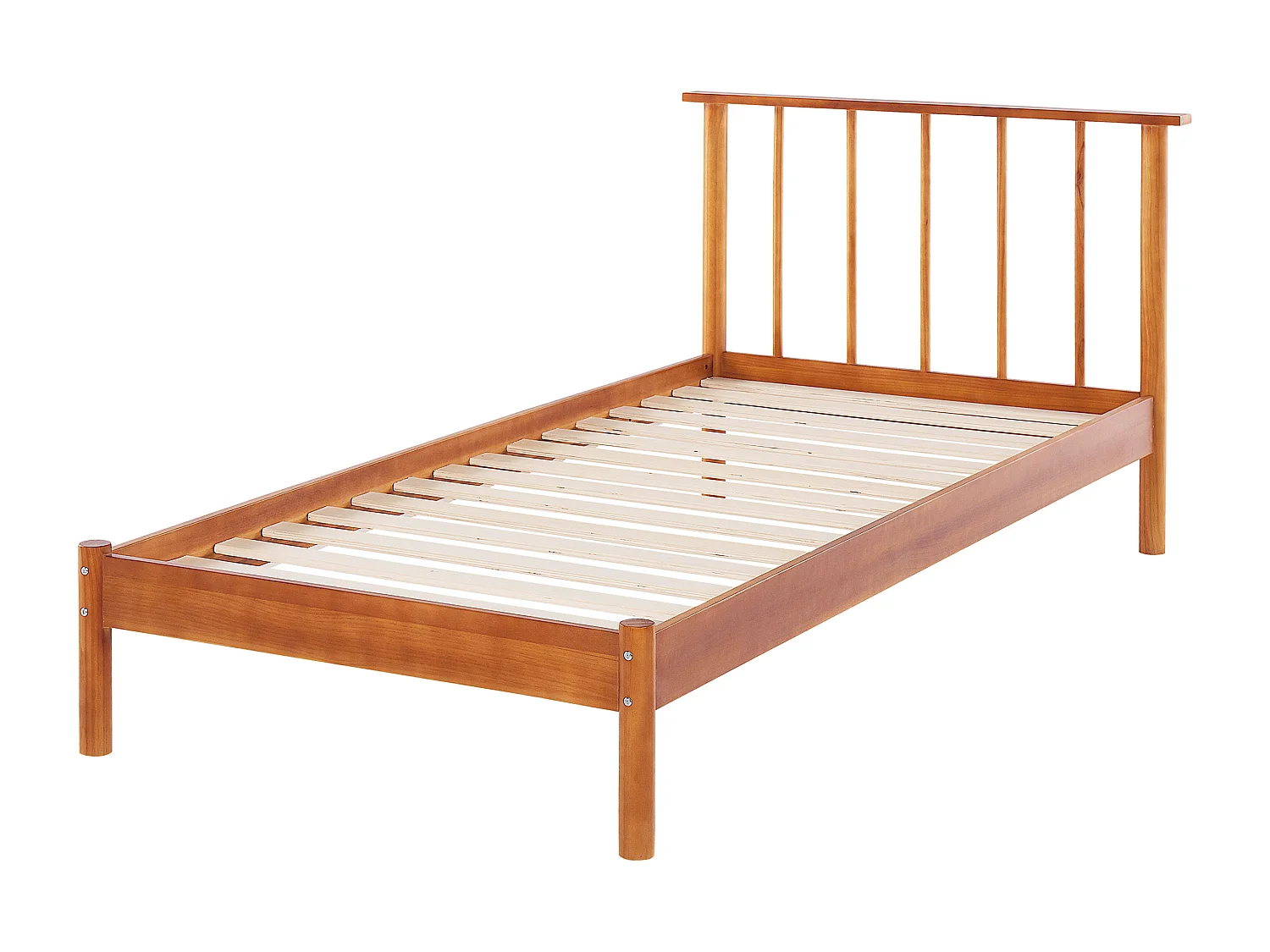 Holzbett hellbraun Lattenrost 90 x 200 cm BARRET