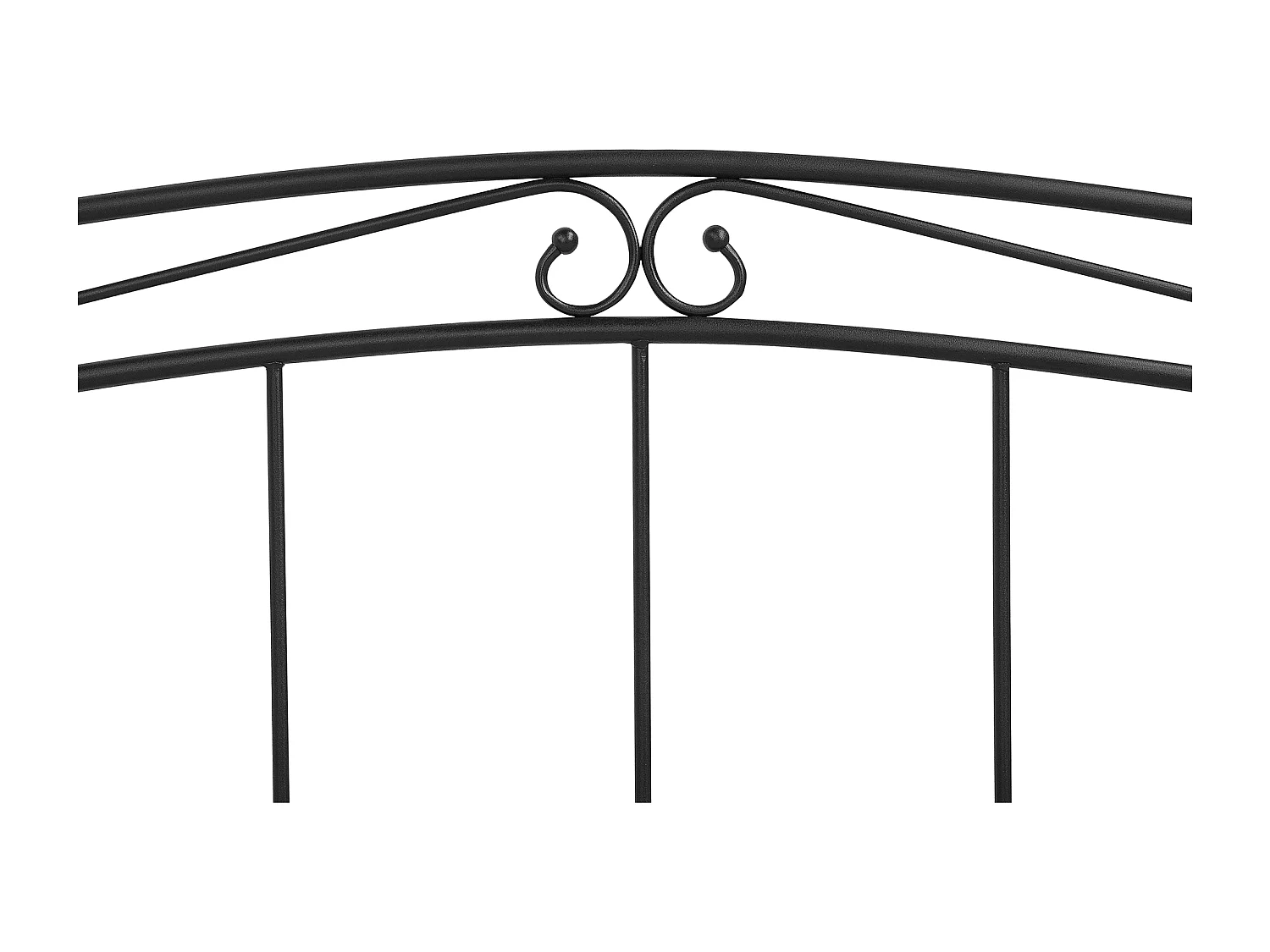 Łóżko wysuwane Metal TULLE 80 x 200 cm Czarny