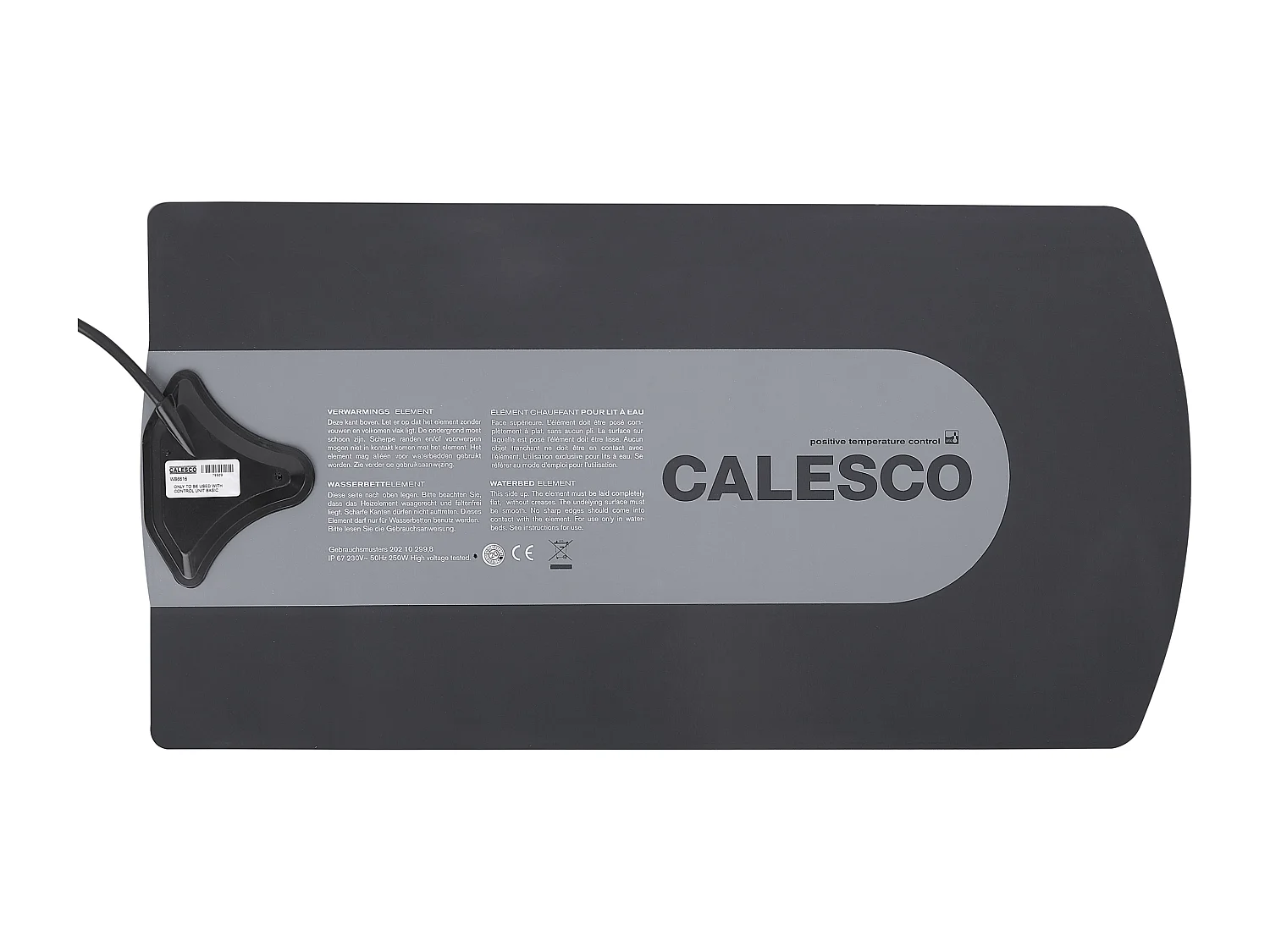 Waterbed Kunstleer ZEN 180 x 200 cm Natuurlijk essenhout