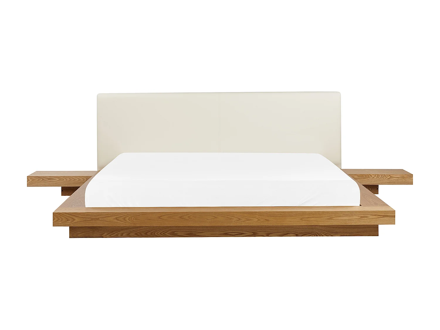 Wasserbett Kunstleder ZEN 180 x 200 cm Naturfarbene Esche