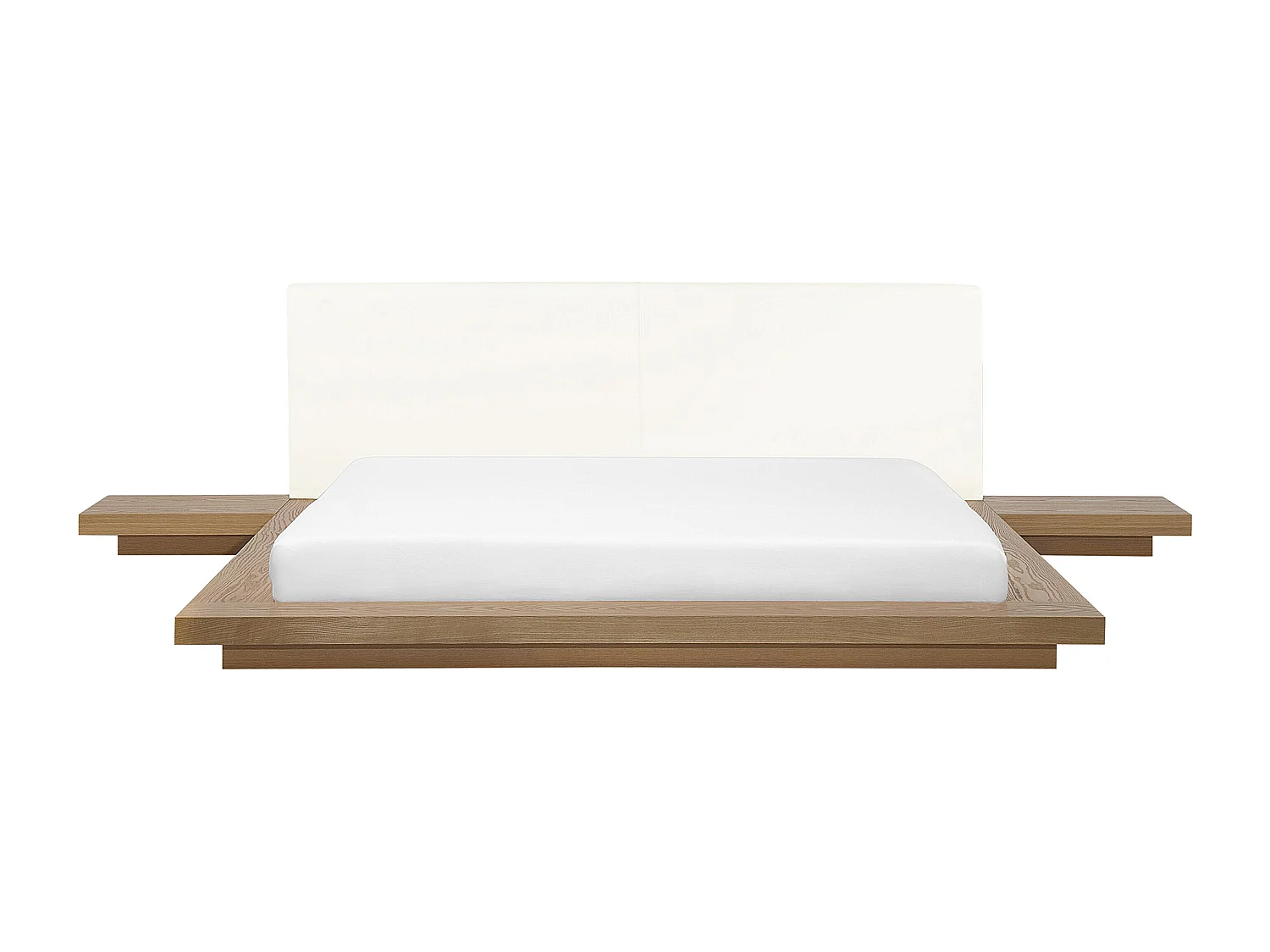 Wasserbett Kunstleder ZEN 180 x 200 cm Naturfarbene Esche