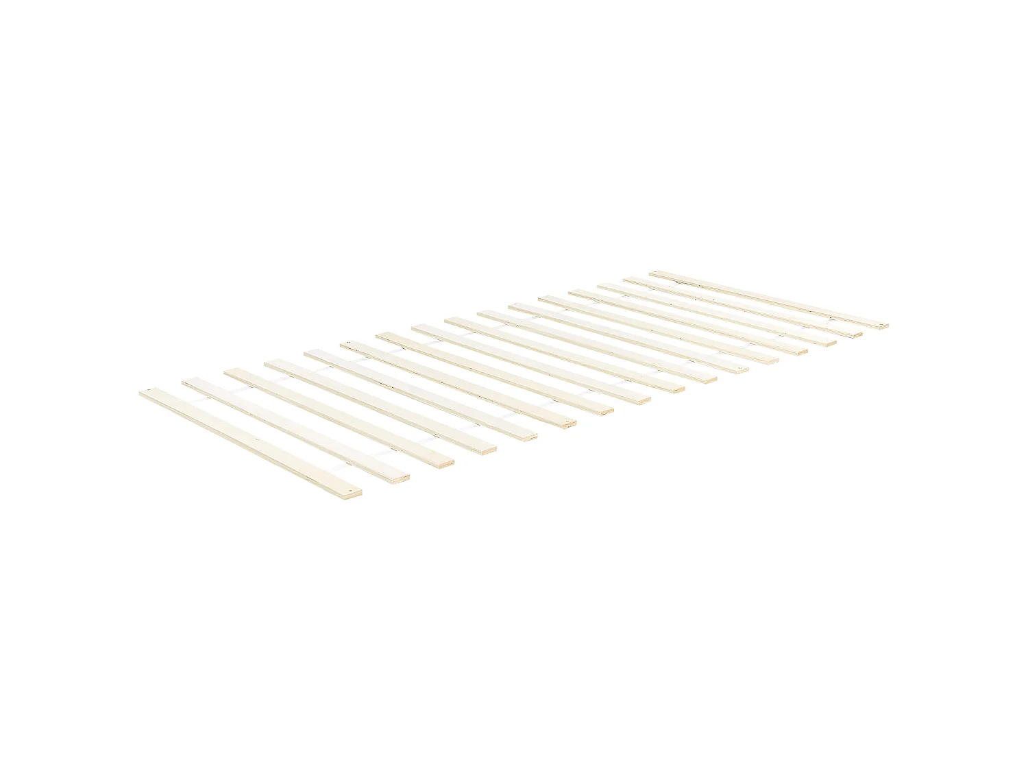 Lit double en bois de pin blanc 90 x 200 cm FLORAC