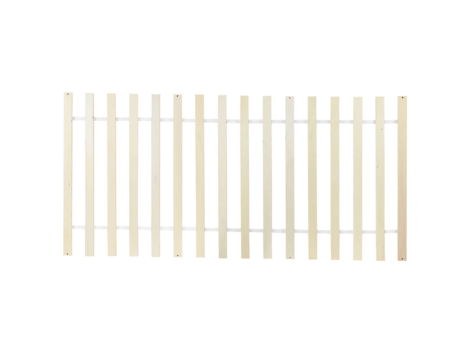 Lit double en bois de pin blanc 90 x 200 cm FLORAC