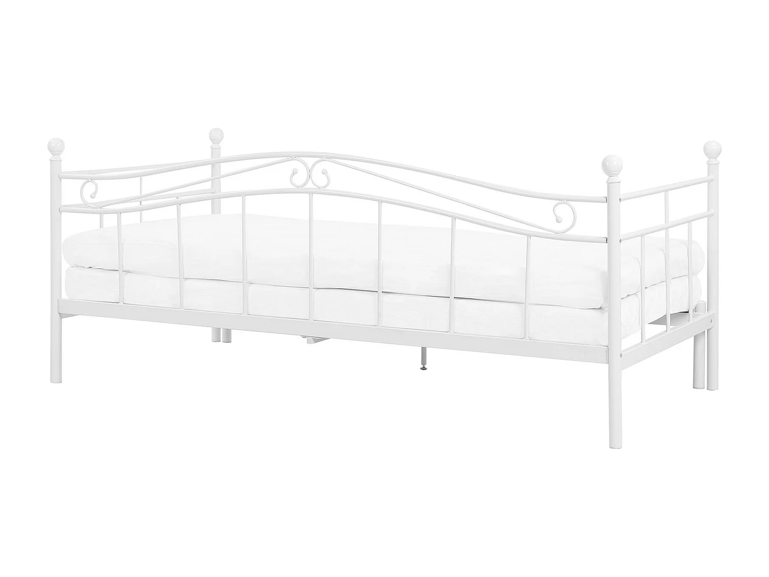 Onderschuifbed Metaal TULLE 90 x 200 cm Wit