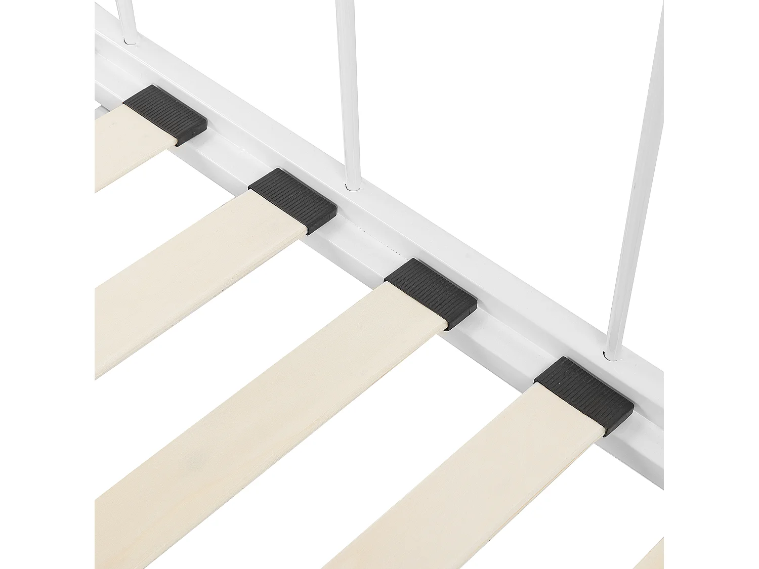 Onderschuifbed Metaal TULLE 90 x 200 cm Wit