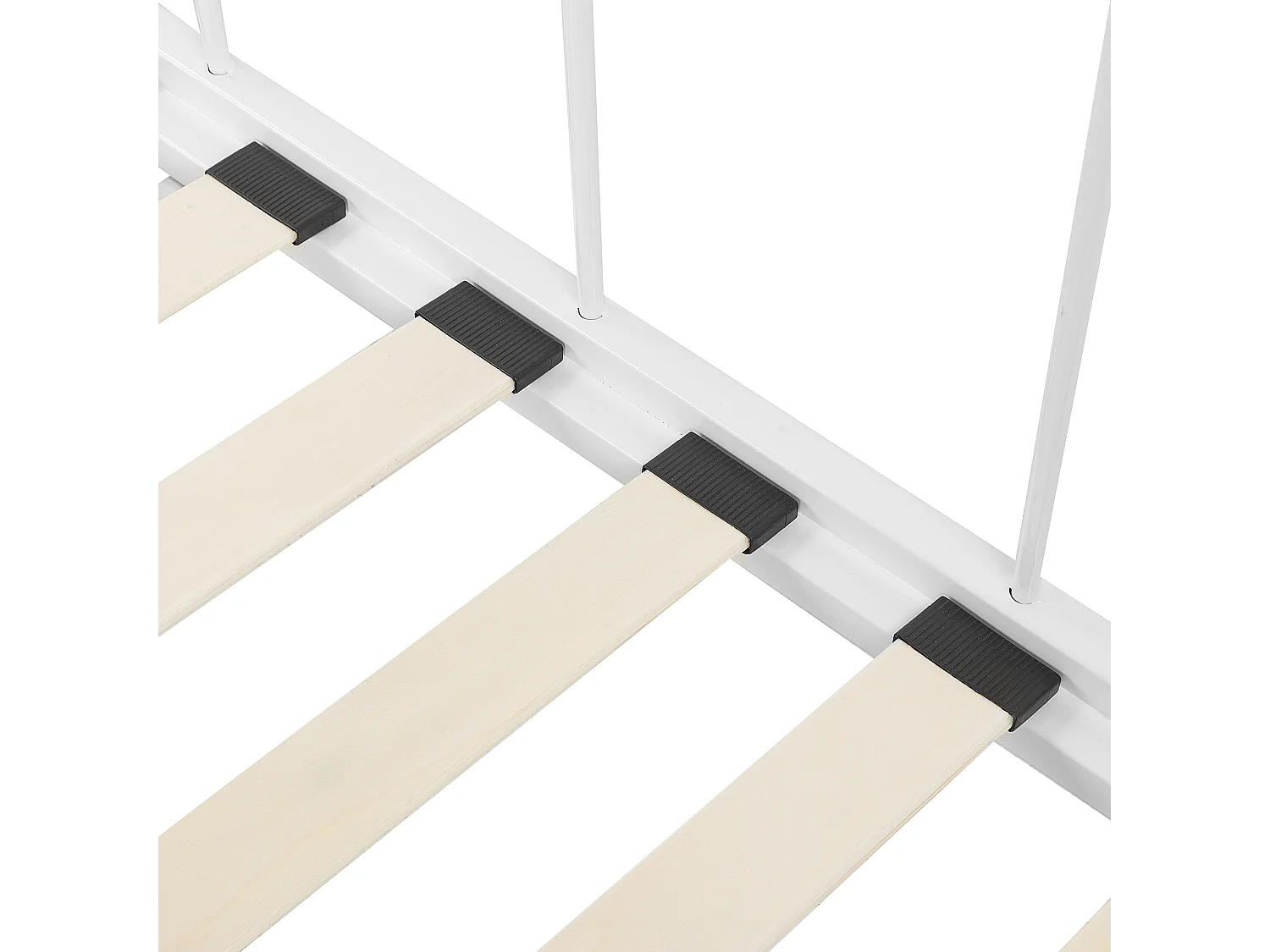 Lit gigogne Métal TULLE 90 x 200 cm Blanc