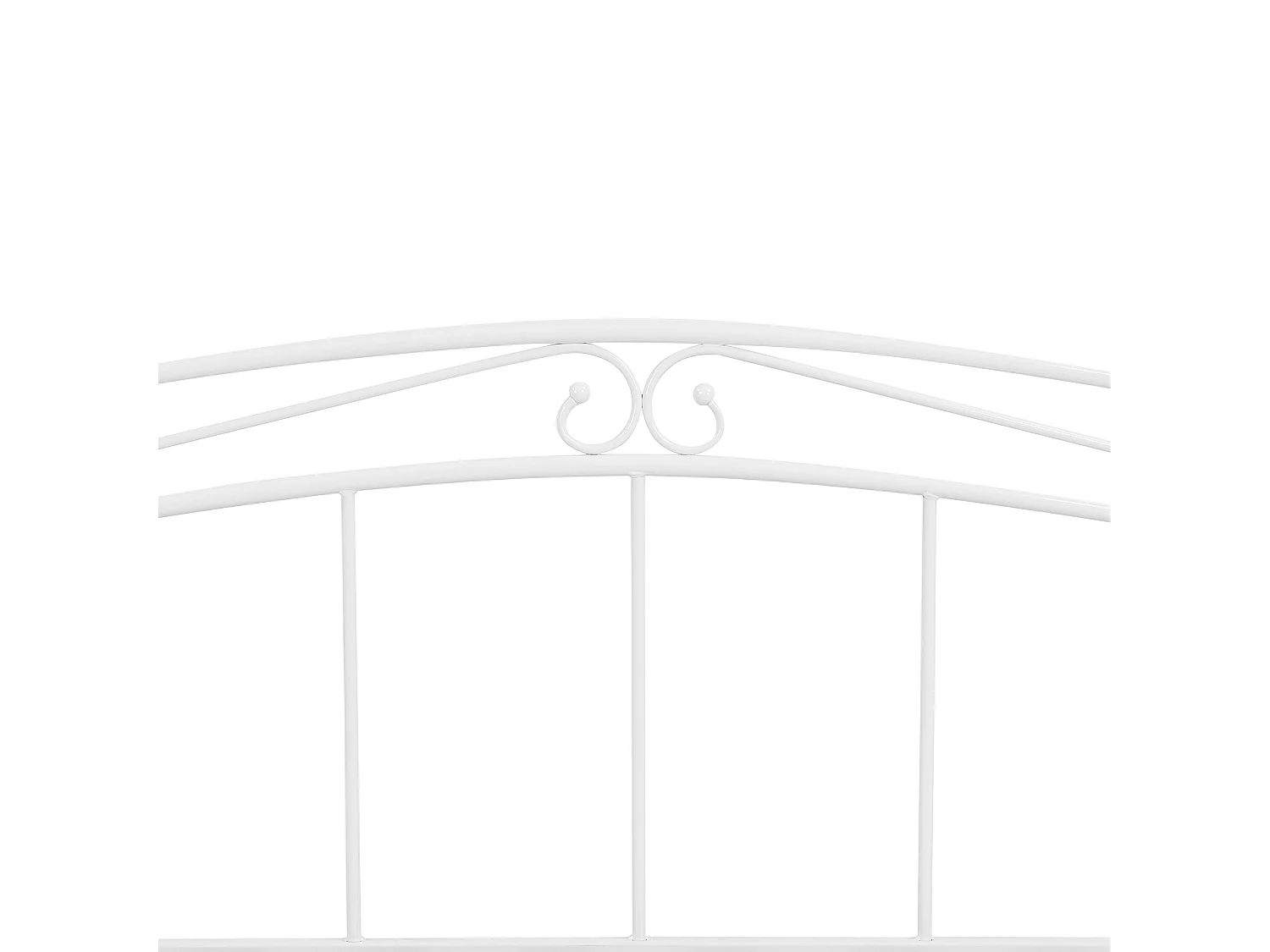 Lit gigogne Métal TULLE 90 x 200 cm Blanc