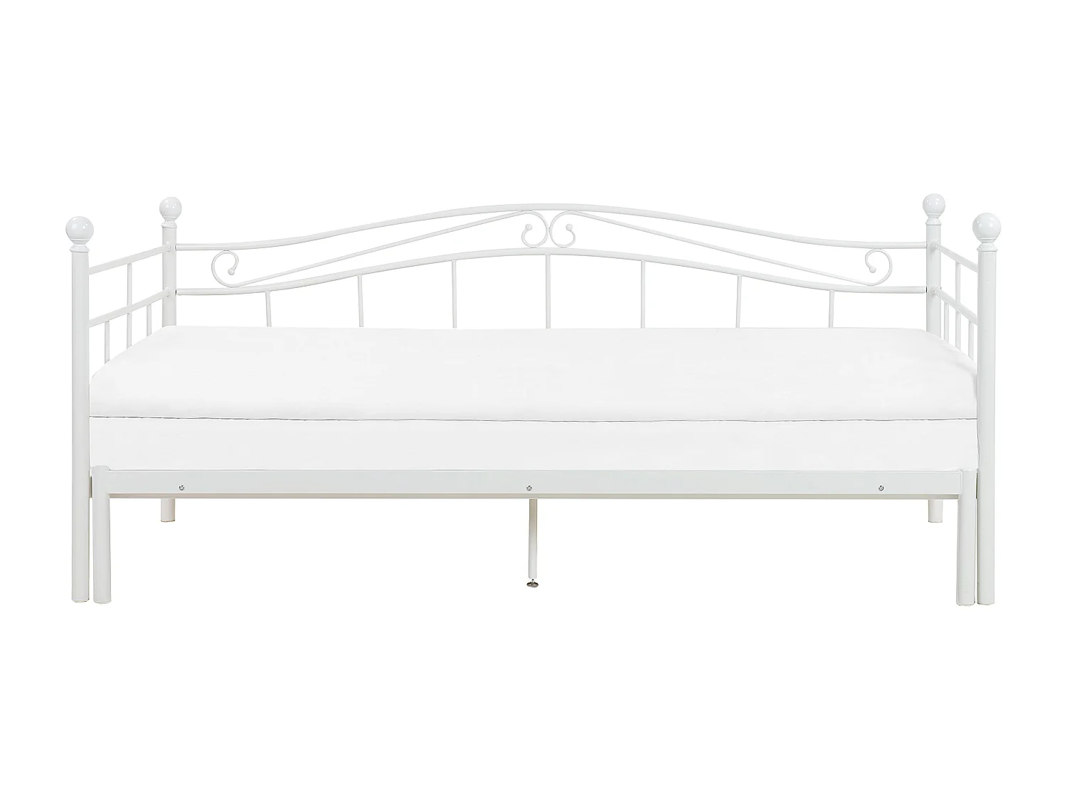 Onderschuifbed Metaal TULLE 90 x 200 cm Wit