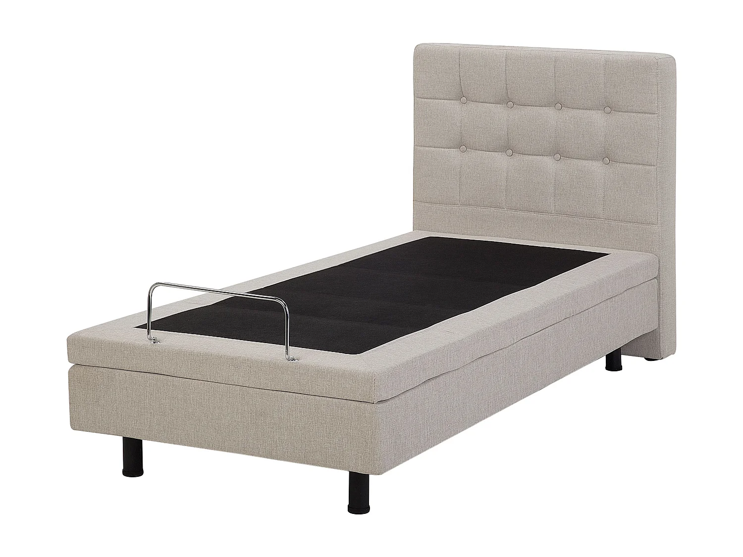 Lit réglable Tissu DUKE 80 x 200 cm Beige