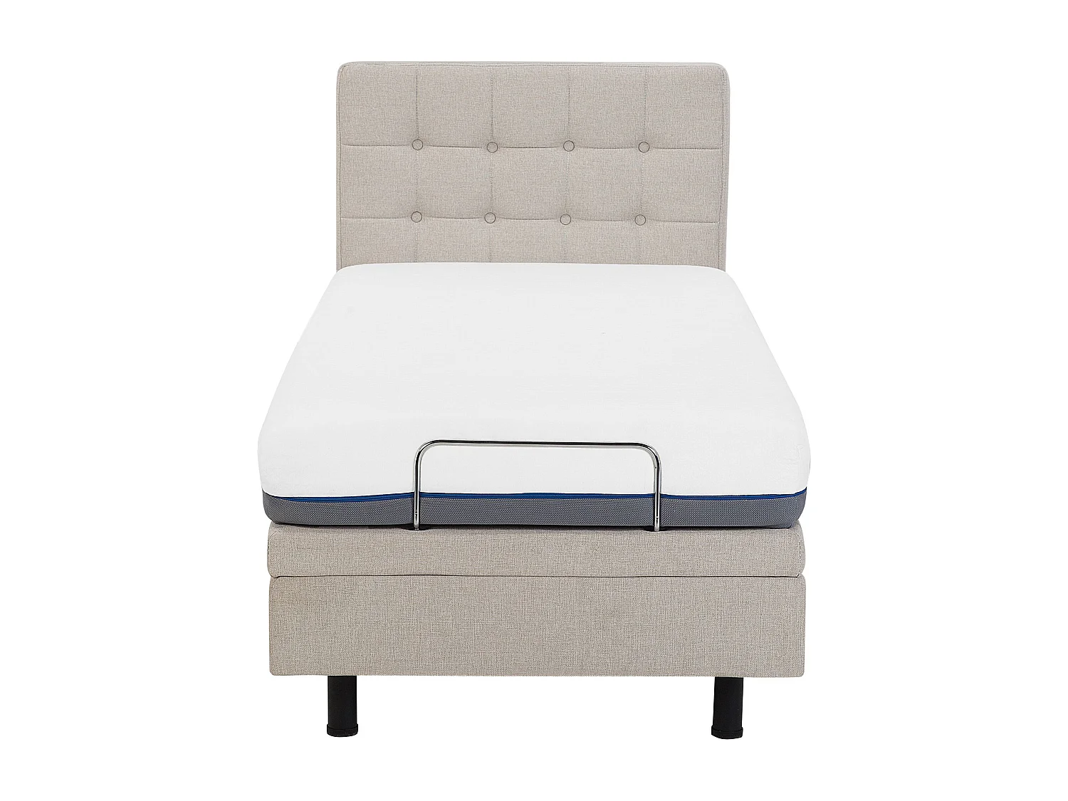 Lit réglable Tissu DUKE 80 x 200 cm Beige