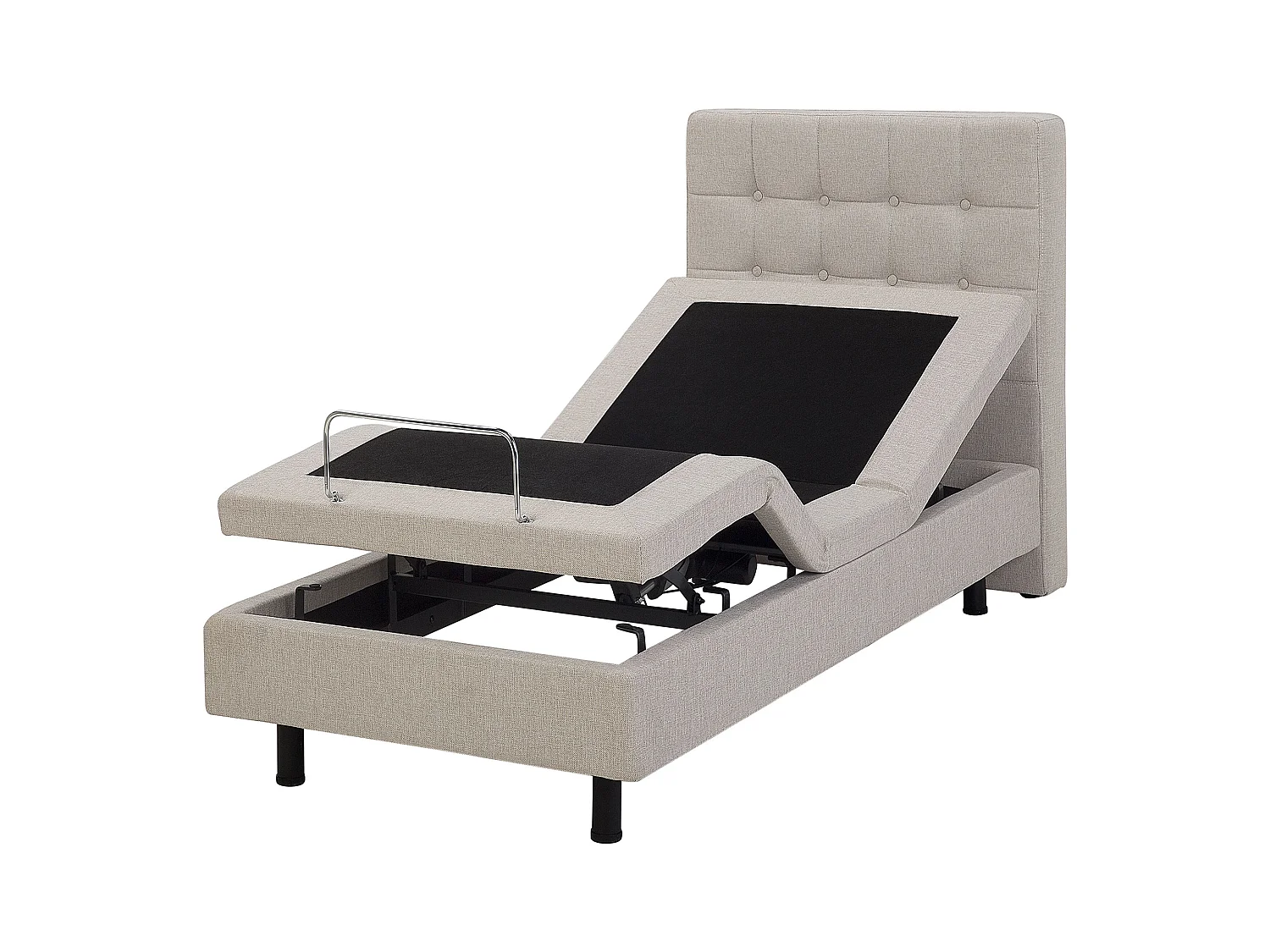Lit réglable Tissu DUKE 80 x 200 cm Beige