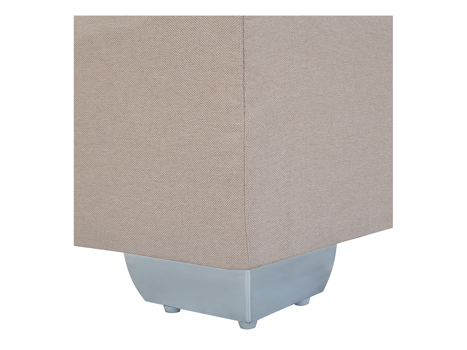 Lit Boxspring Tissu ADMIRAL 90 x 200 cm Beige sable