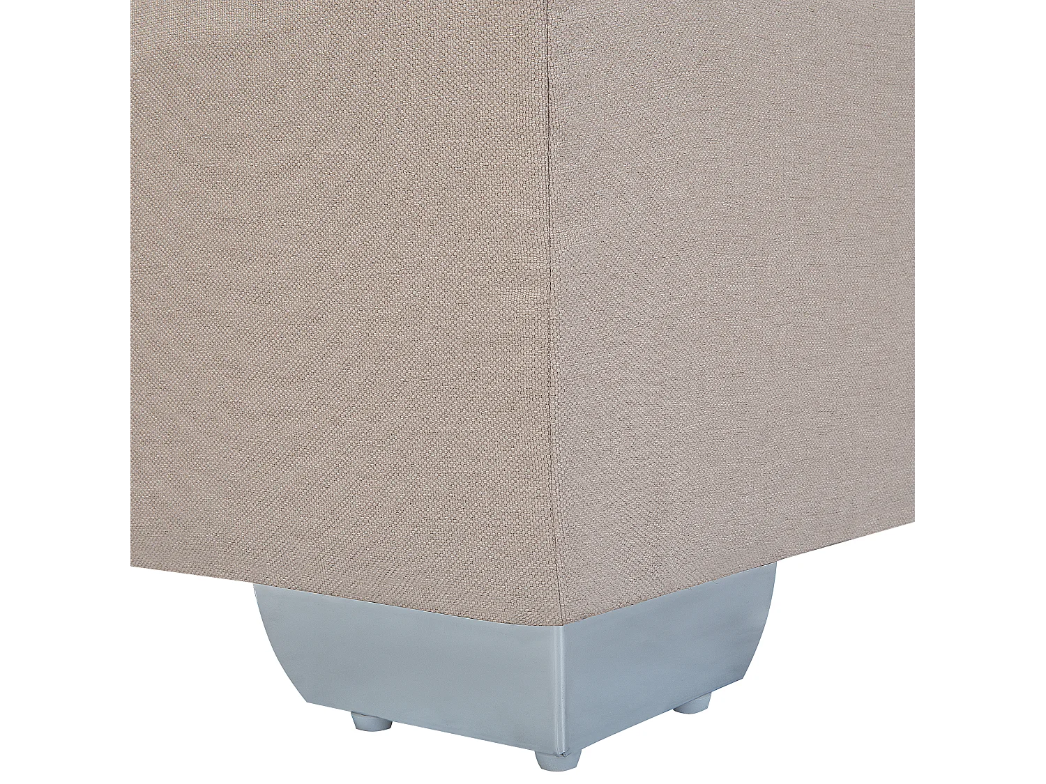 Lit Boxspring Tissu ADMIRAL 90 x 200 cm Beige sable