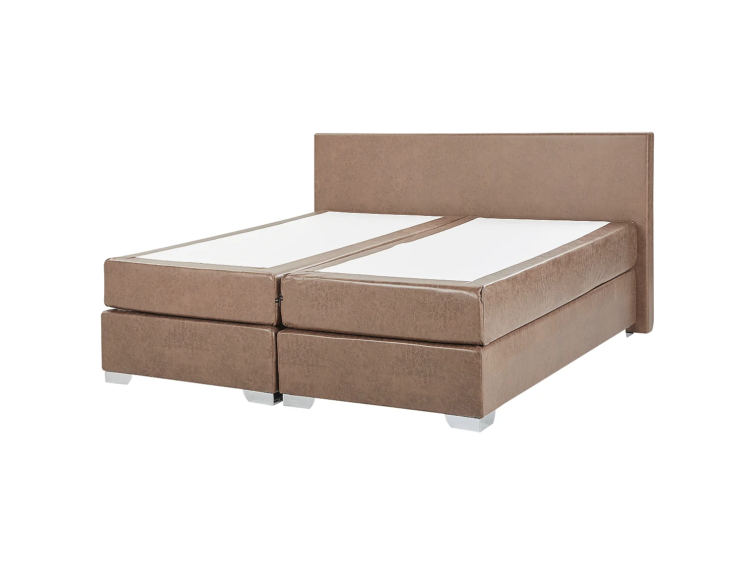 Boxspring Kunstleer PRESIDENT 180 x 200 cm Bruin