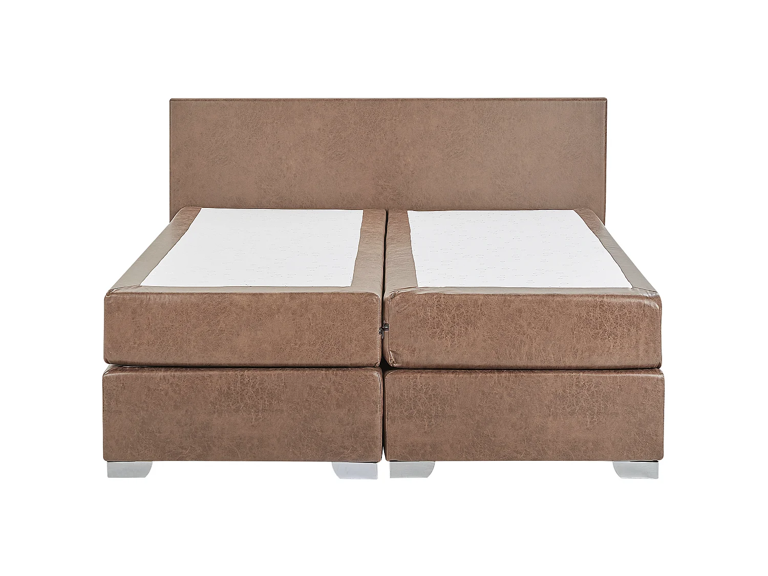Boxspring Kunstleer PRESIDENT 180 x 200 cm Bruin