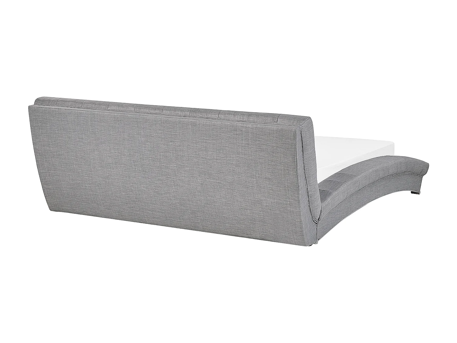 Lit à eau Tissu LILLE 160 x 200 cm Gris