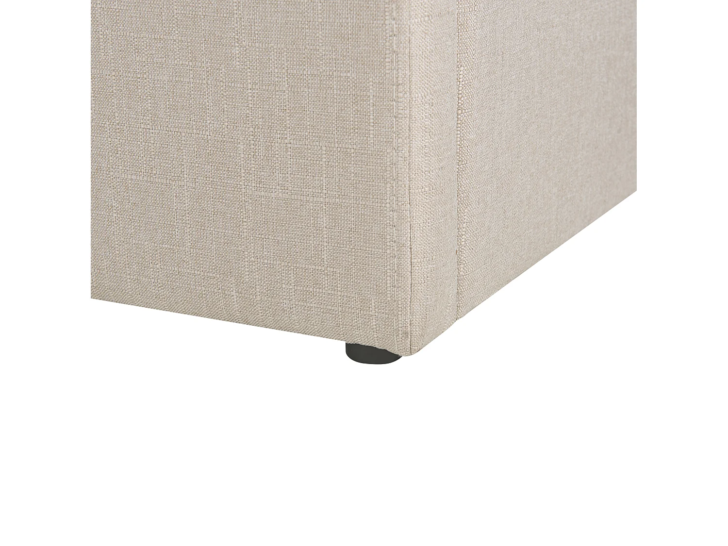 Bett mit Stauraum Stoff DINAN 90 x 200 cm Beige