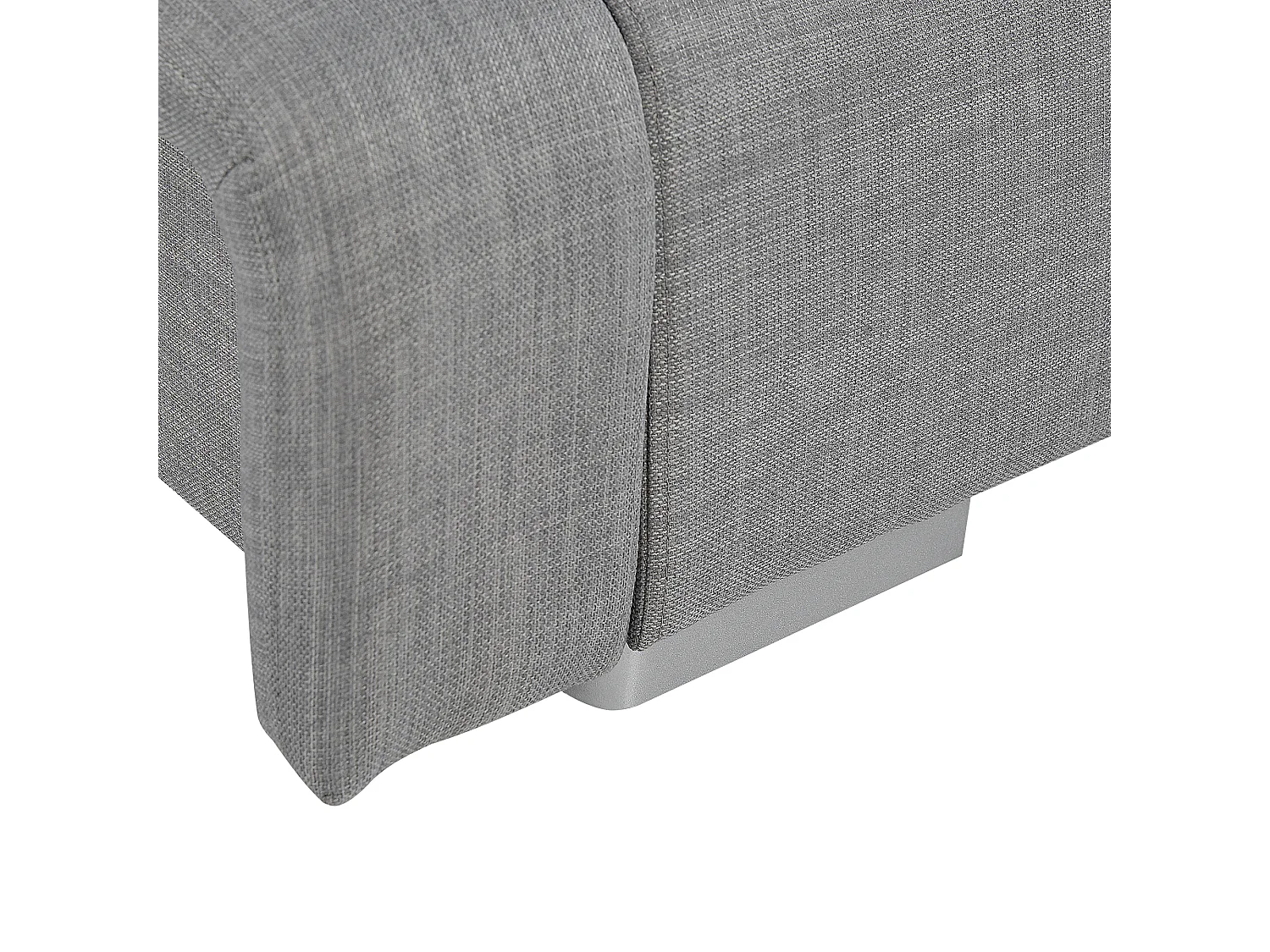 Wasserbett Grau 160 x 200 cm Polsterbezug Geschwungene Form Nantes