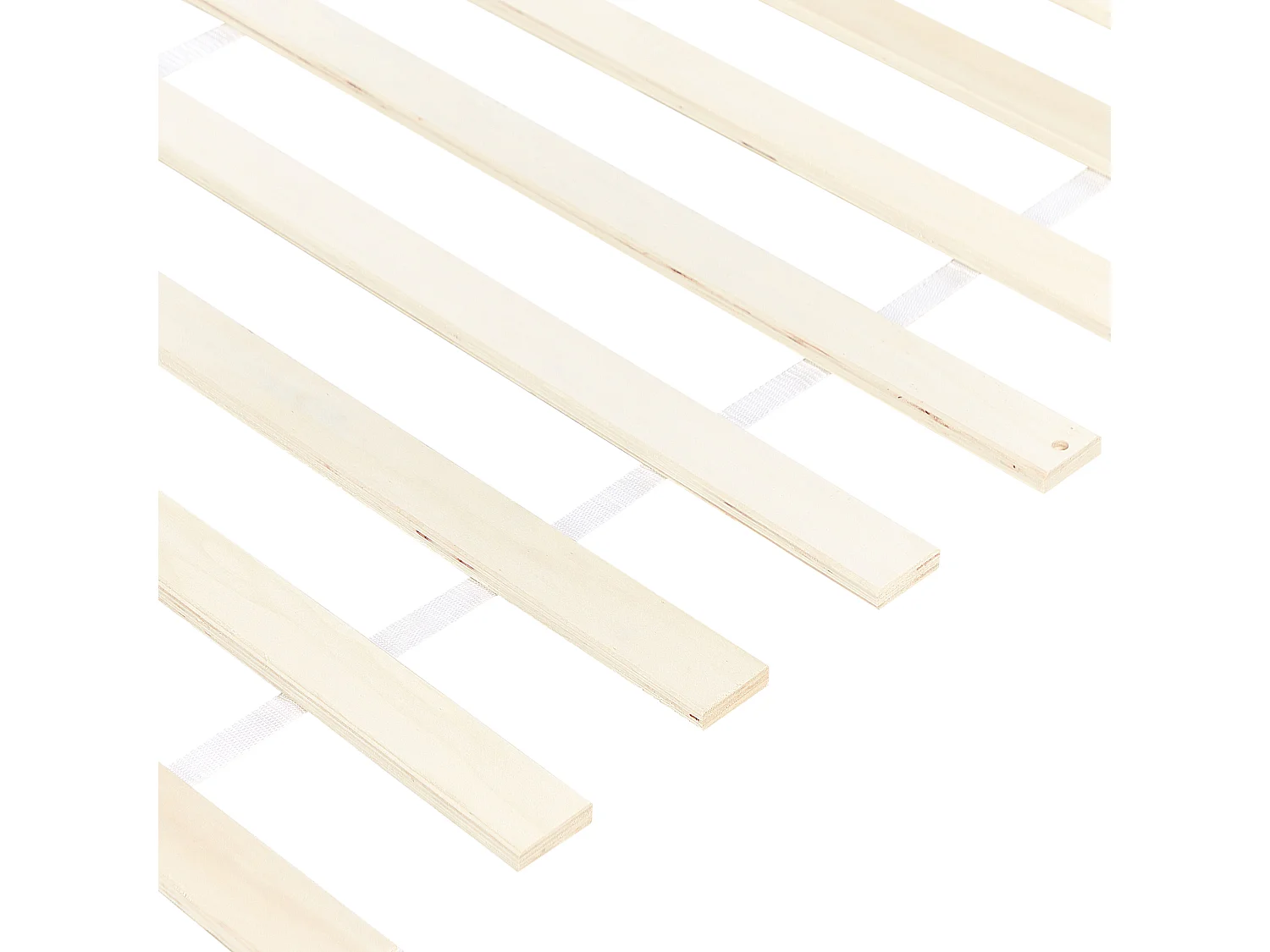 Minimalistischer Bettrahmen aus Holz hellbraun mit Lattenrost 90 x 200 cm Royan