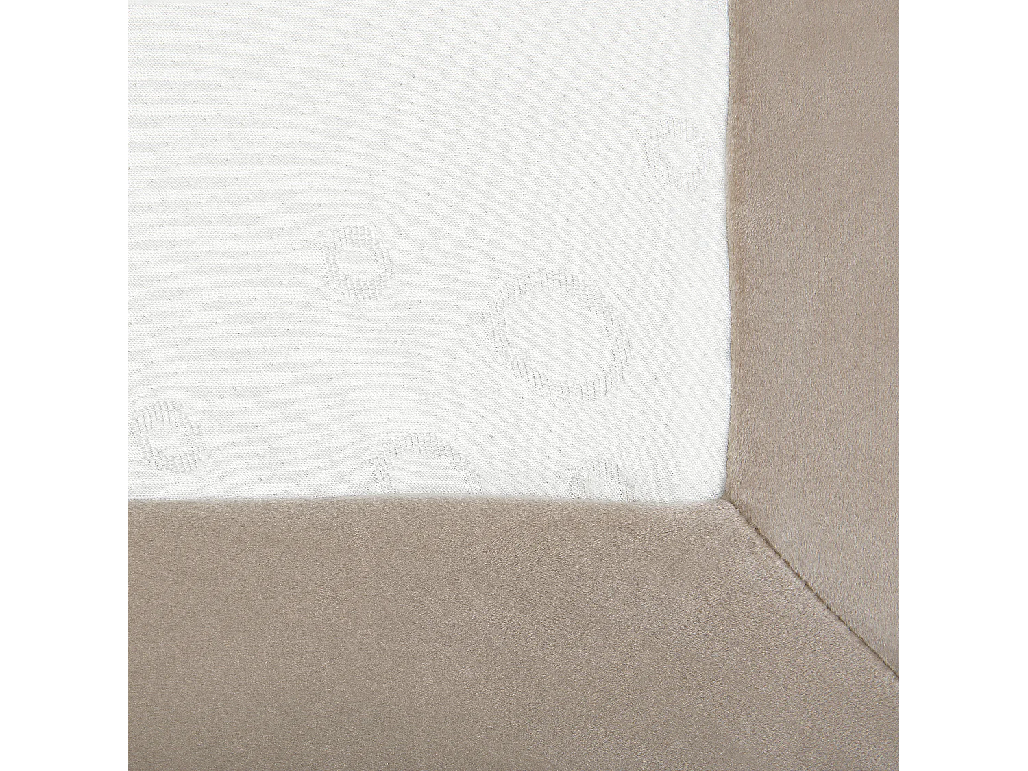 Lit Boxspring Velours CONSUL 160 x 200 cm Beige clair