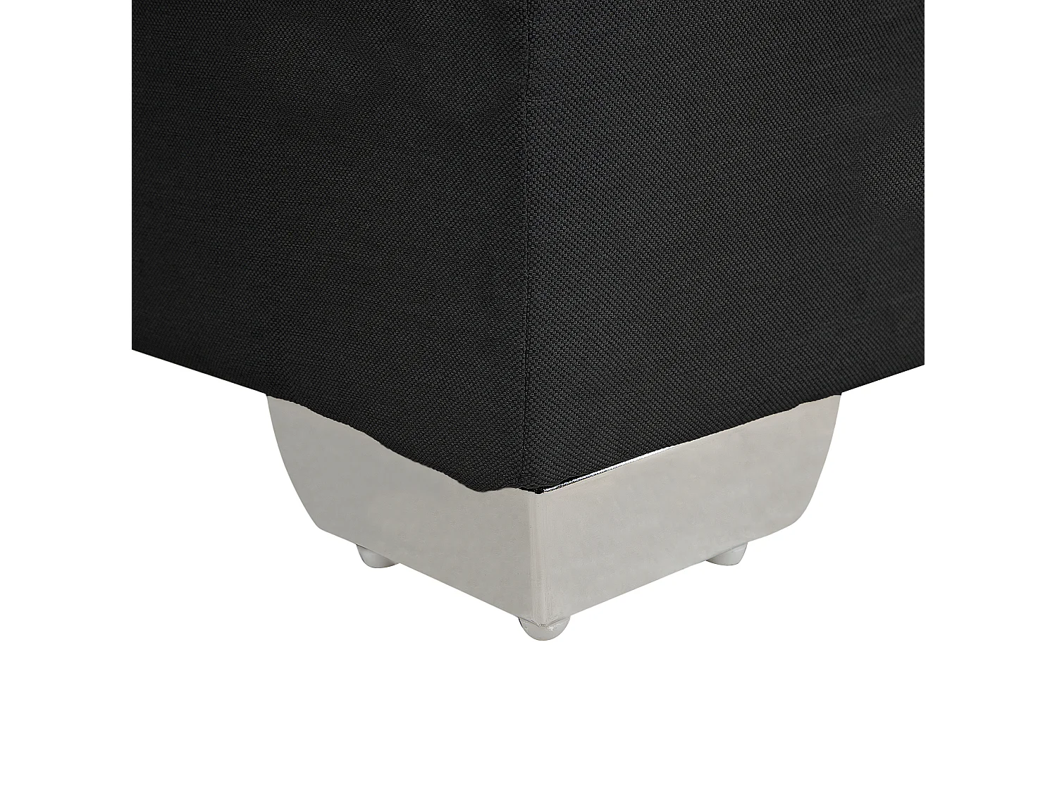 Lit Boxspring Tissu ADMIRAL 160 x 200 cm Noir