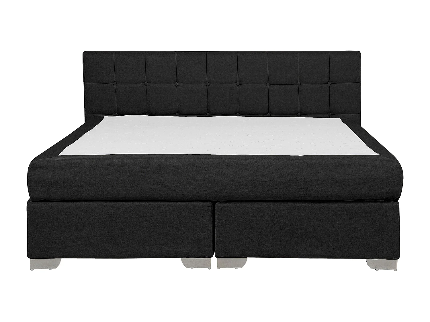 Boxspring Stof ADMIRAL 160 x 200 cm Zwart