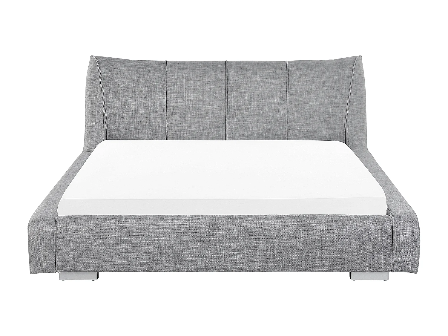 Wasserbett Stoff NANTES 180 x 200 cm Hellgrau