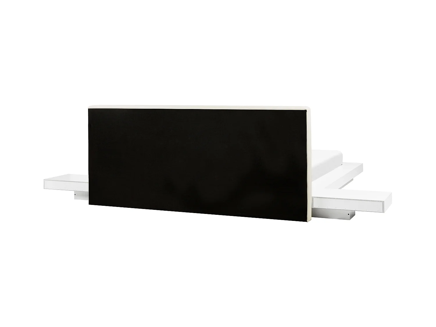 Letto ad acqua Pelle sintetica ZEN 160 x 200 cm Bianco