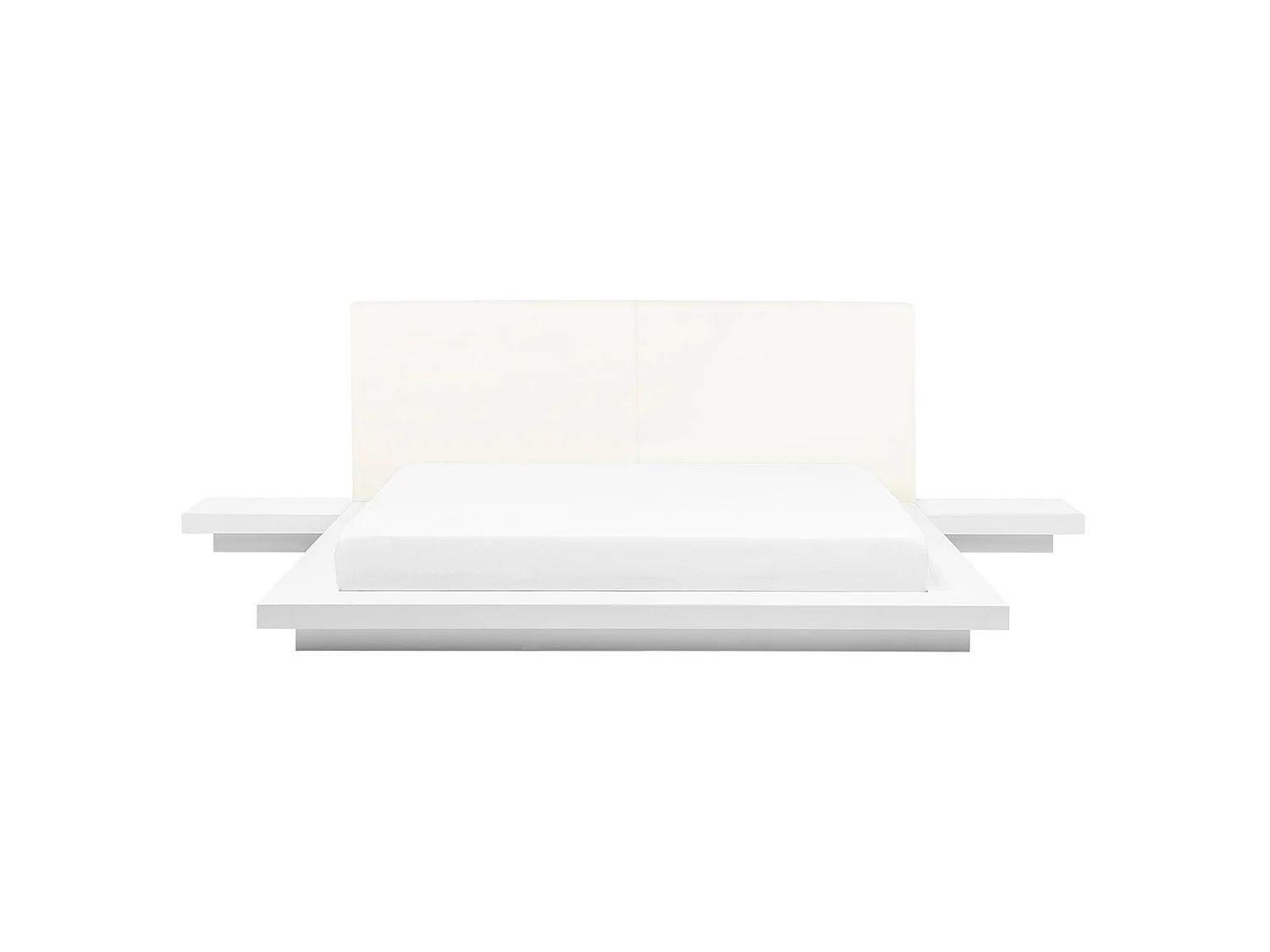 Waterbed Faux Leather ZEN 160 x 200 cm (EU King Size) White