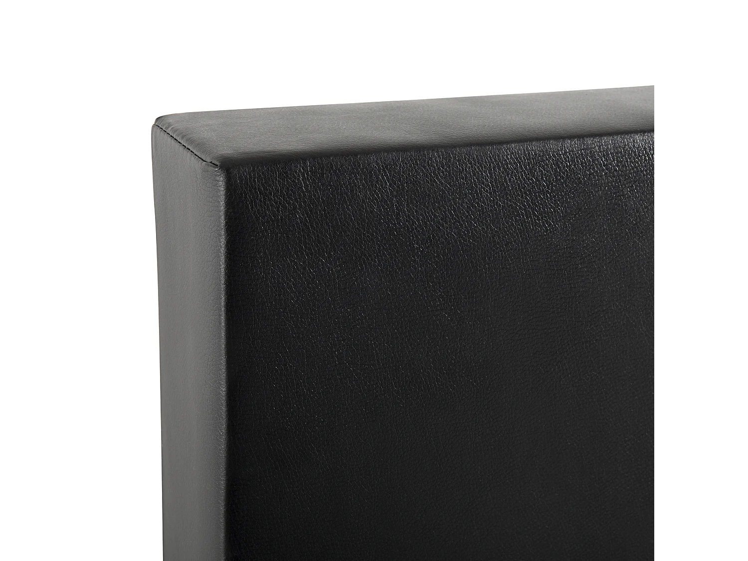 Divan Bed Faux Leather PRESIDENT 160 x 200 cm (EU King Size) Black/ White