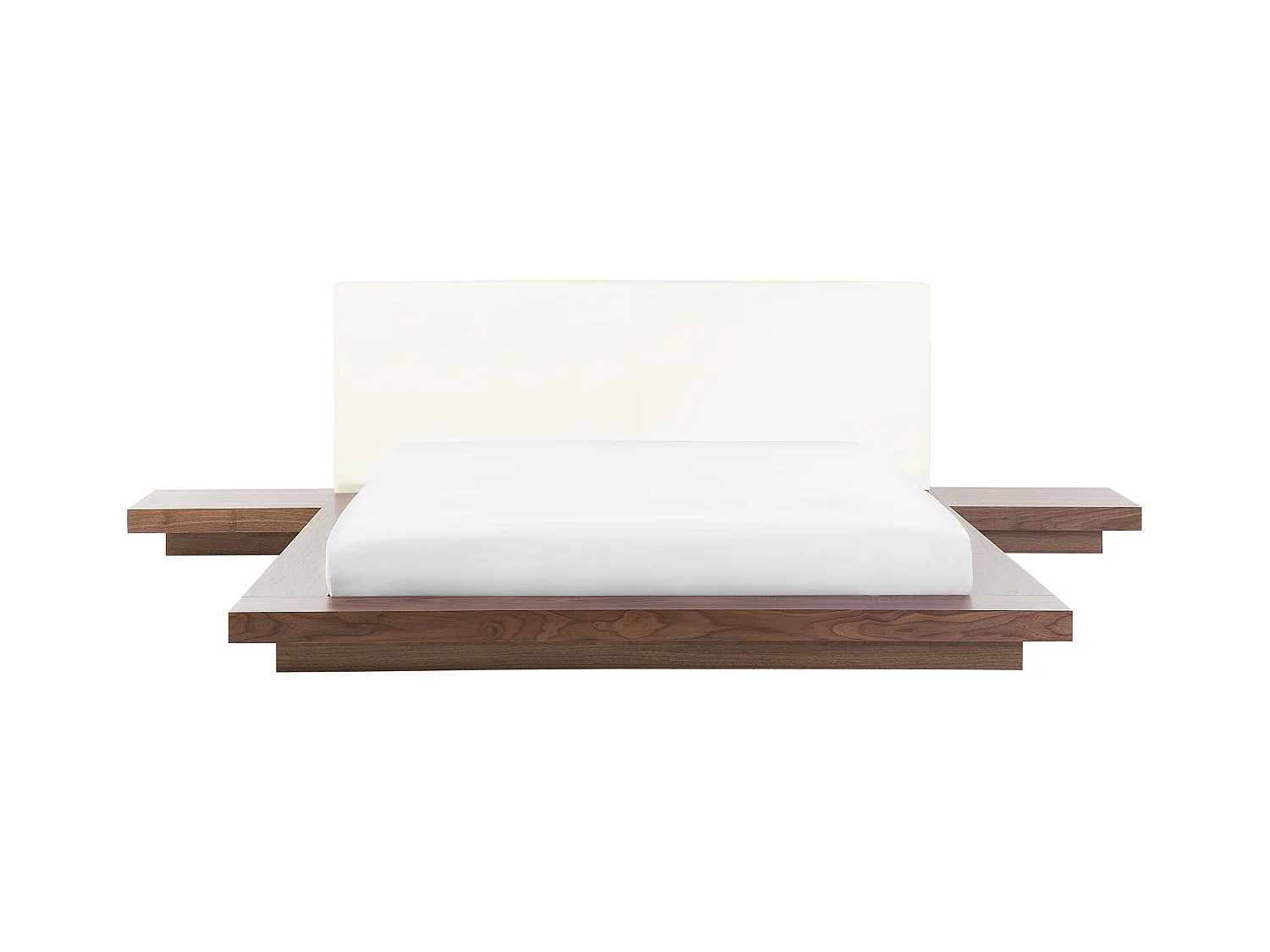 Cama de agua Piel sintética ZEN 160 x 200 cm Marrón