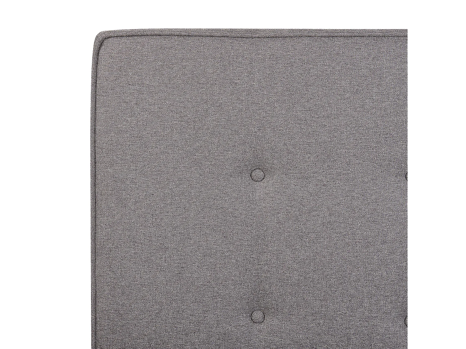 Bed stof grijs 90 x 200 cm AMBASSADOR