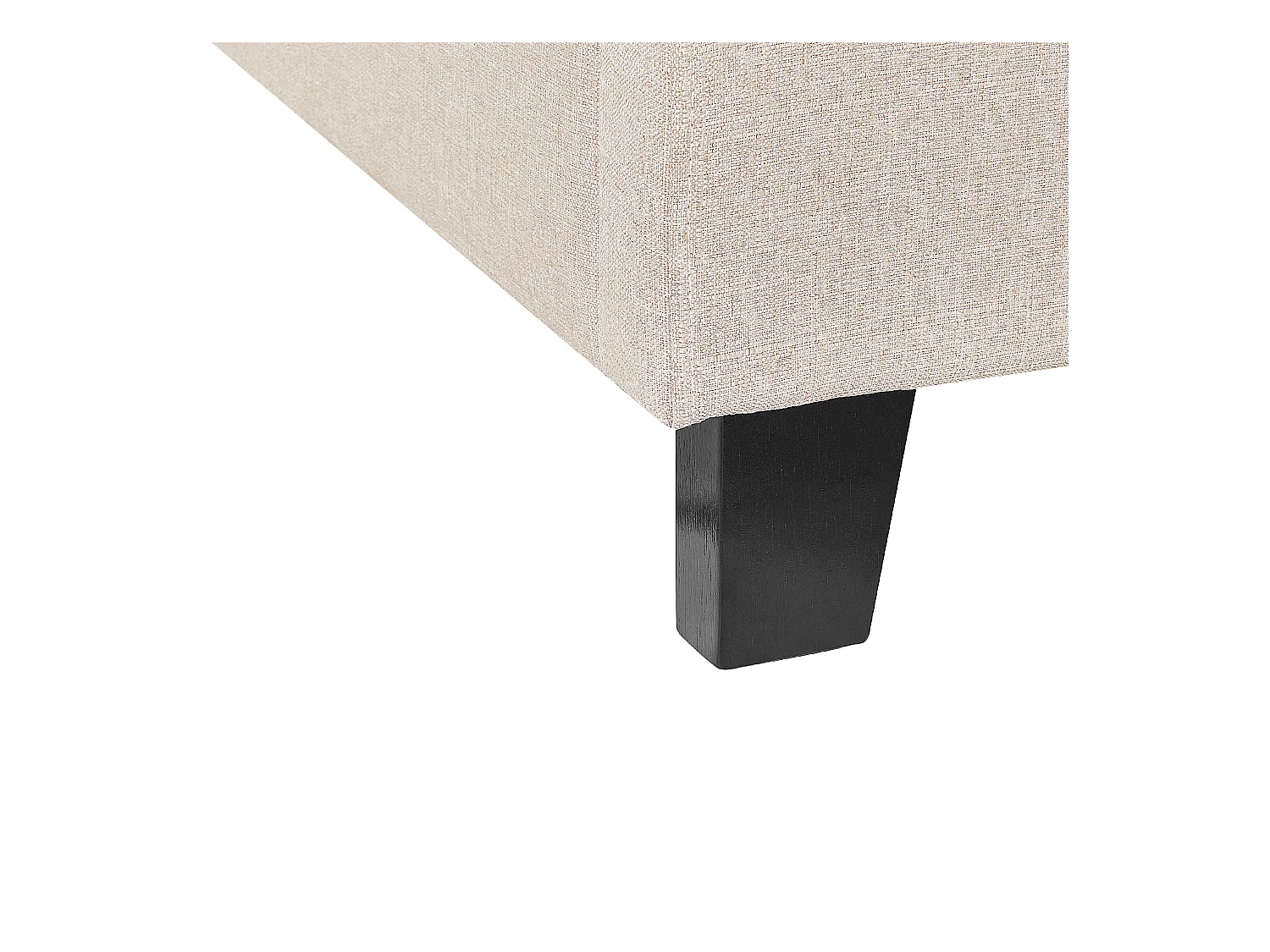 Lit sans tête de lit Tissu ROANNE 90 x 200 cm Beige