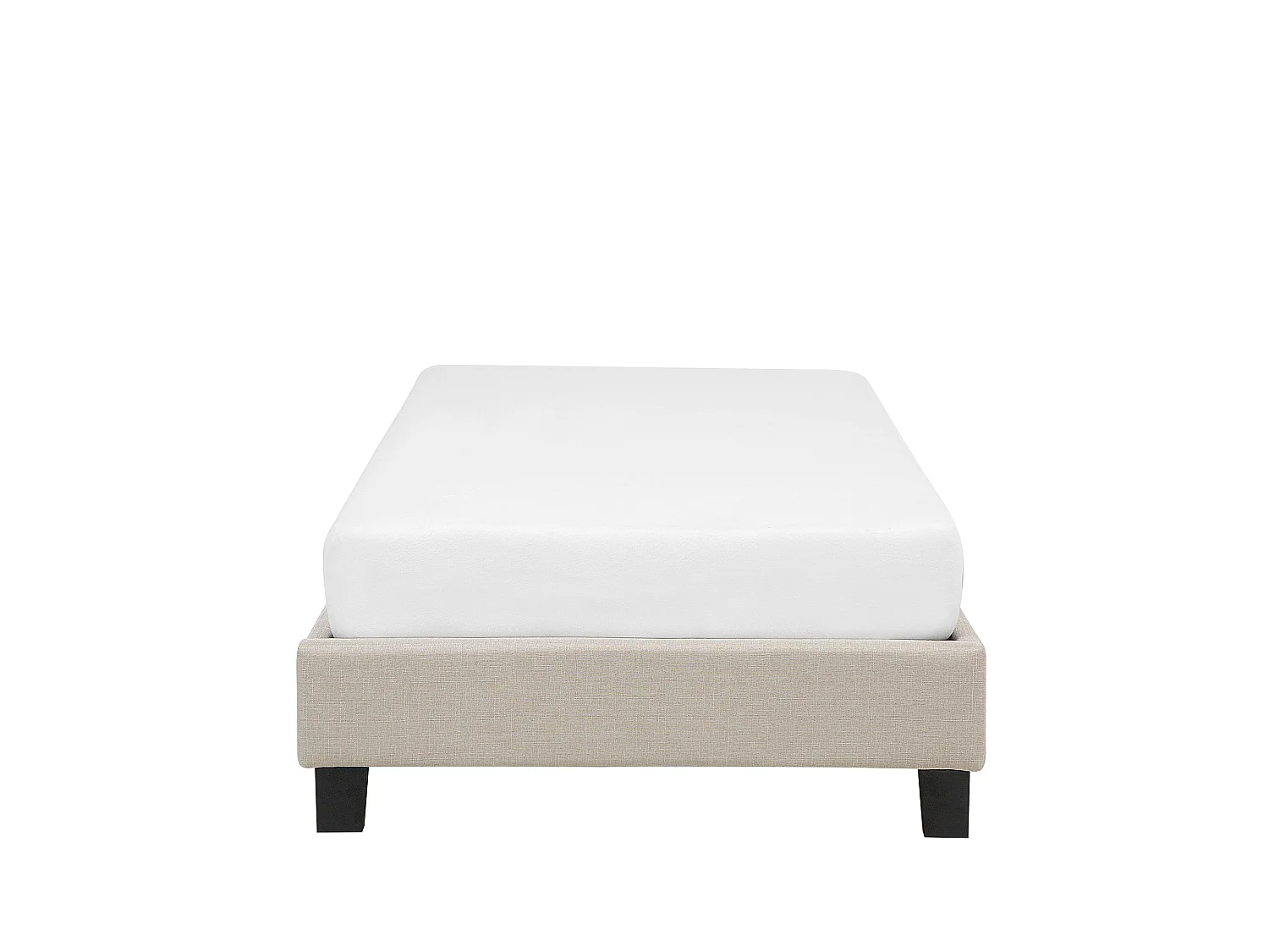 Letto senza testata Tessuto ROANNE 90 x 200 cm Beige