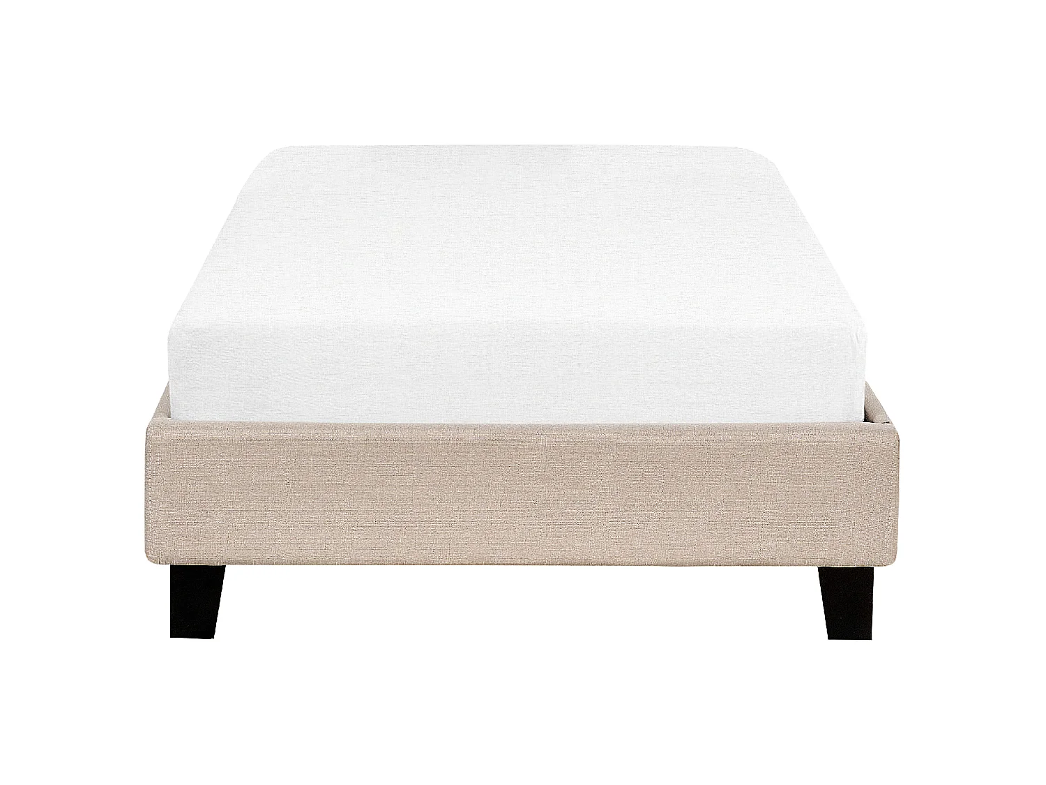 Letto senza testata Tessuto ROANNE 90 x 200 cm Beige