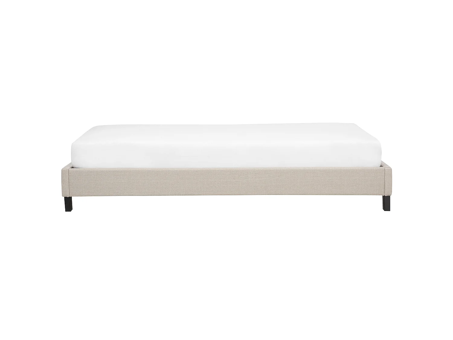 Letto senza testata Tessuto ROANNE 90 x 200 cm Beige