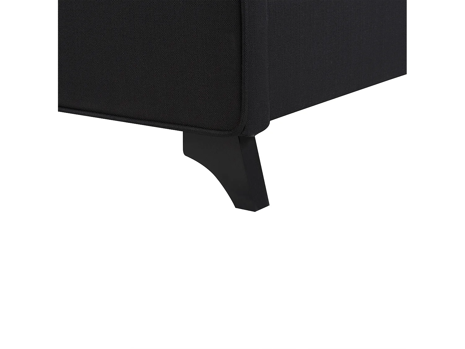 Lit avec sommier Tissu AMBASSADOR 90 x 200 cm Noir