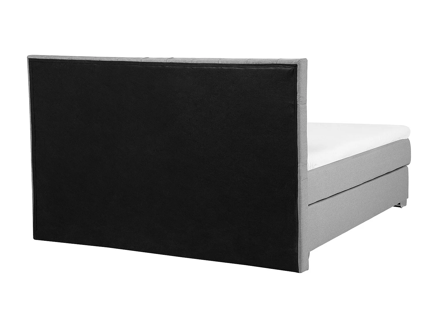 Łóżko kontynentalne DUCHESS 180 x 200 cm Jasnoszary