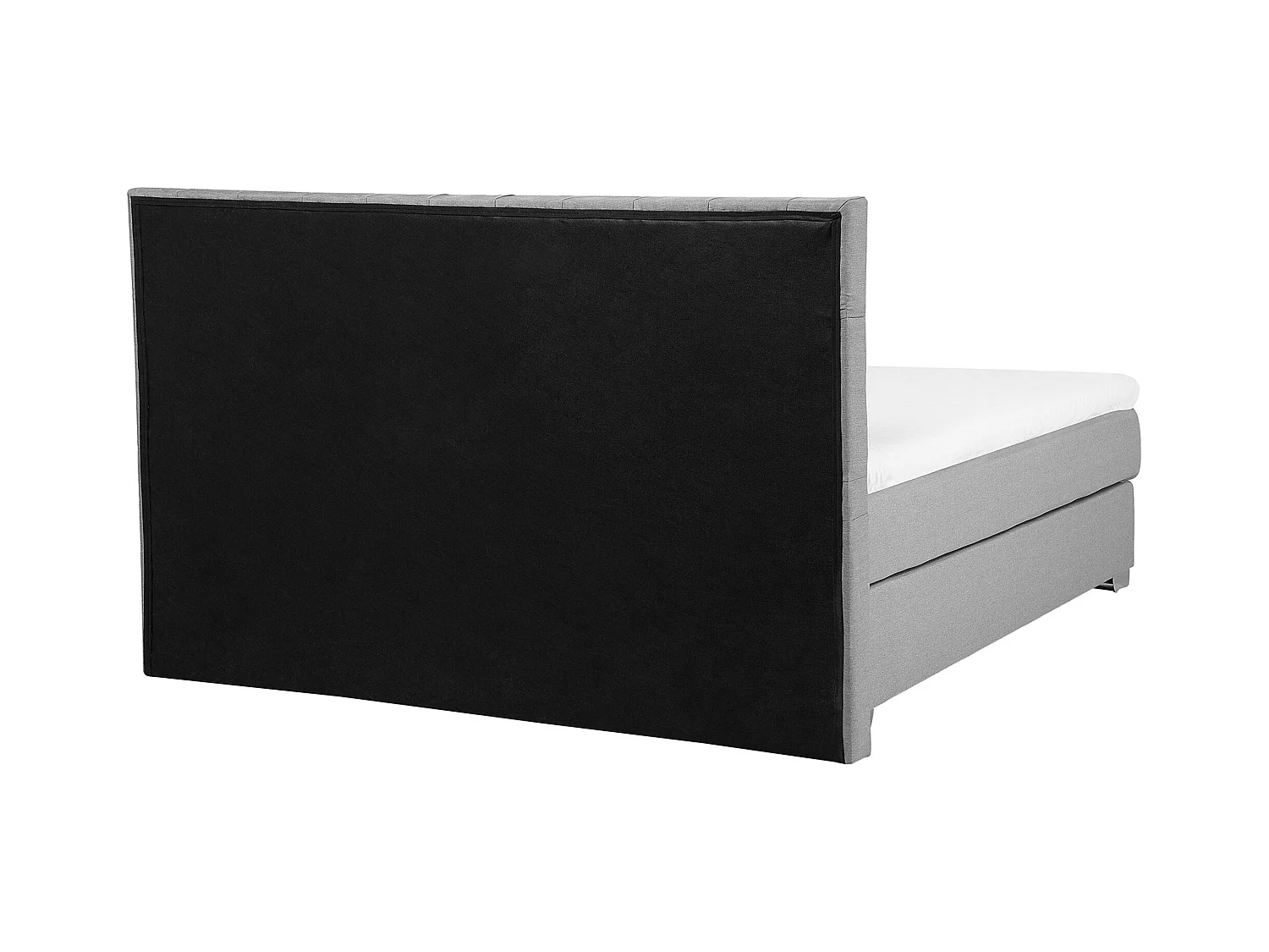 Lit Boxspring Tissu DUCHESS 180 x 200 cm Gris clair